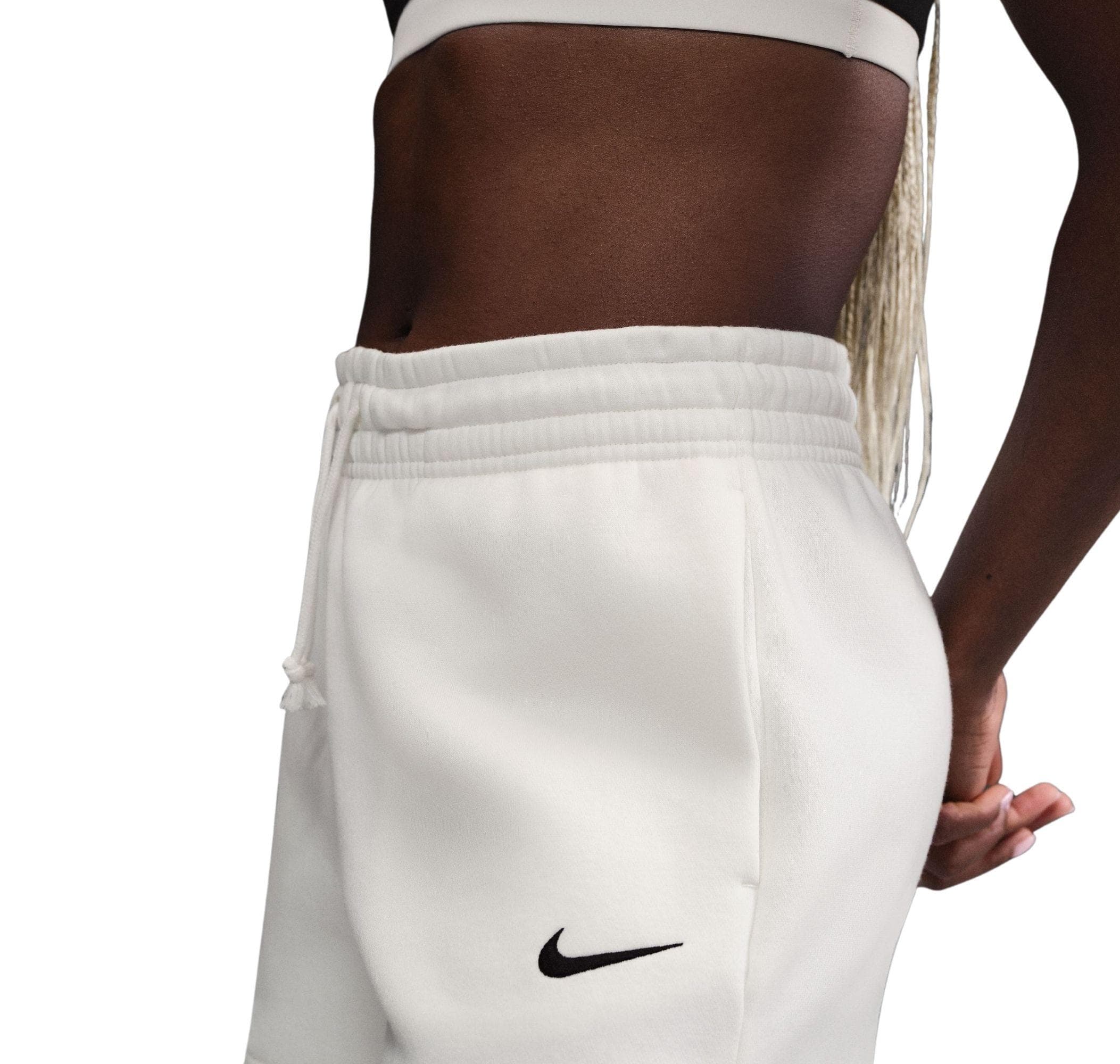 Nike Nike Sportswear Phoenix Fleece Kadın Şort Ve Kapri Beyaz - 3