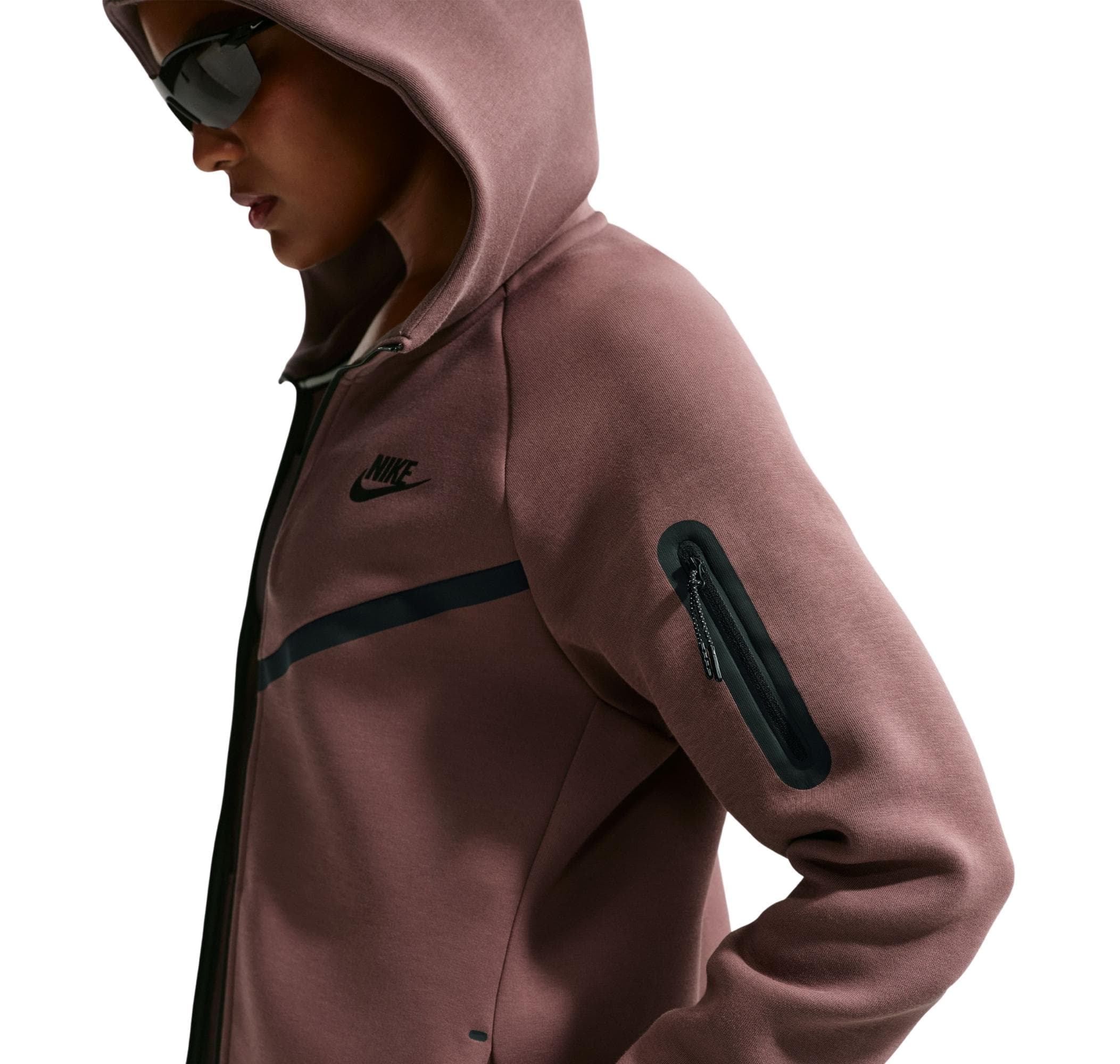 Nike Nike Sportswear Tech Fleece Windrunner Kadın Ceket Mor - 5