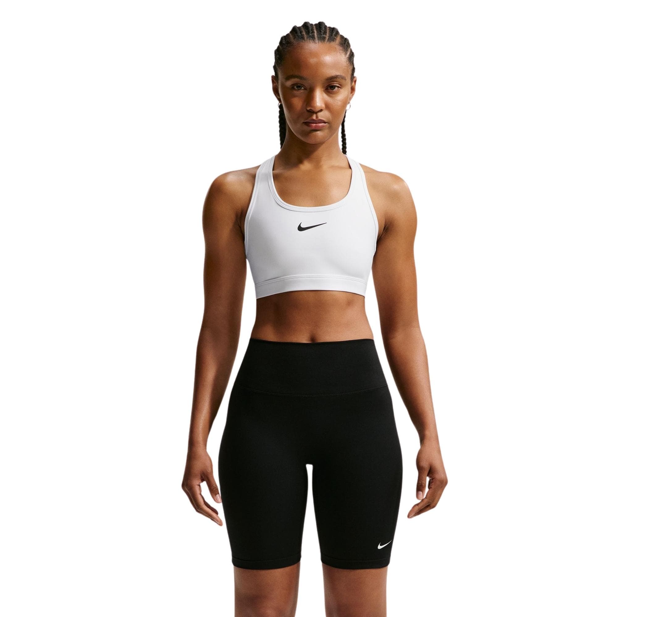 Nike Nike Swoosh Medium Support Kadın Büstiyer Beyaz