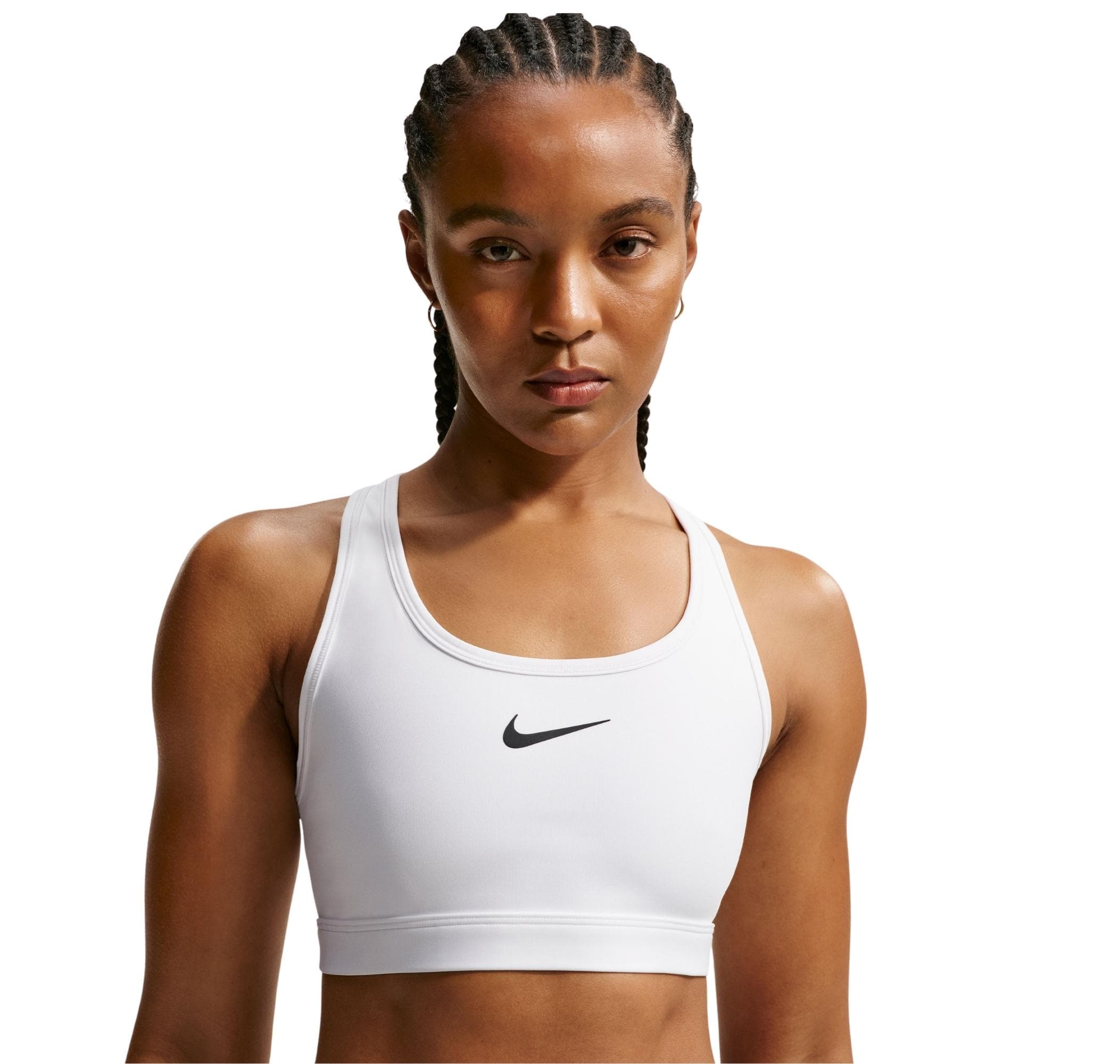 Nike Nike Swoosh Medium Support Kadın Büstiyer Beyaz - 3