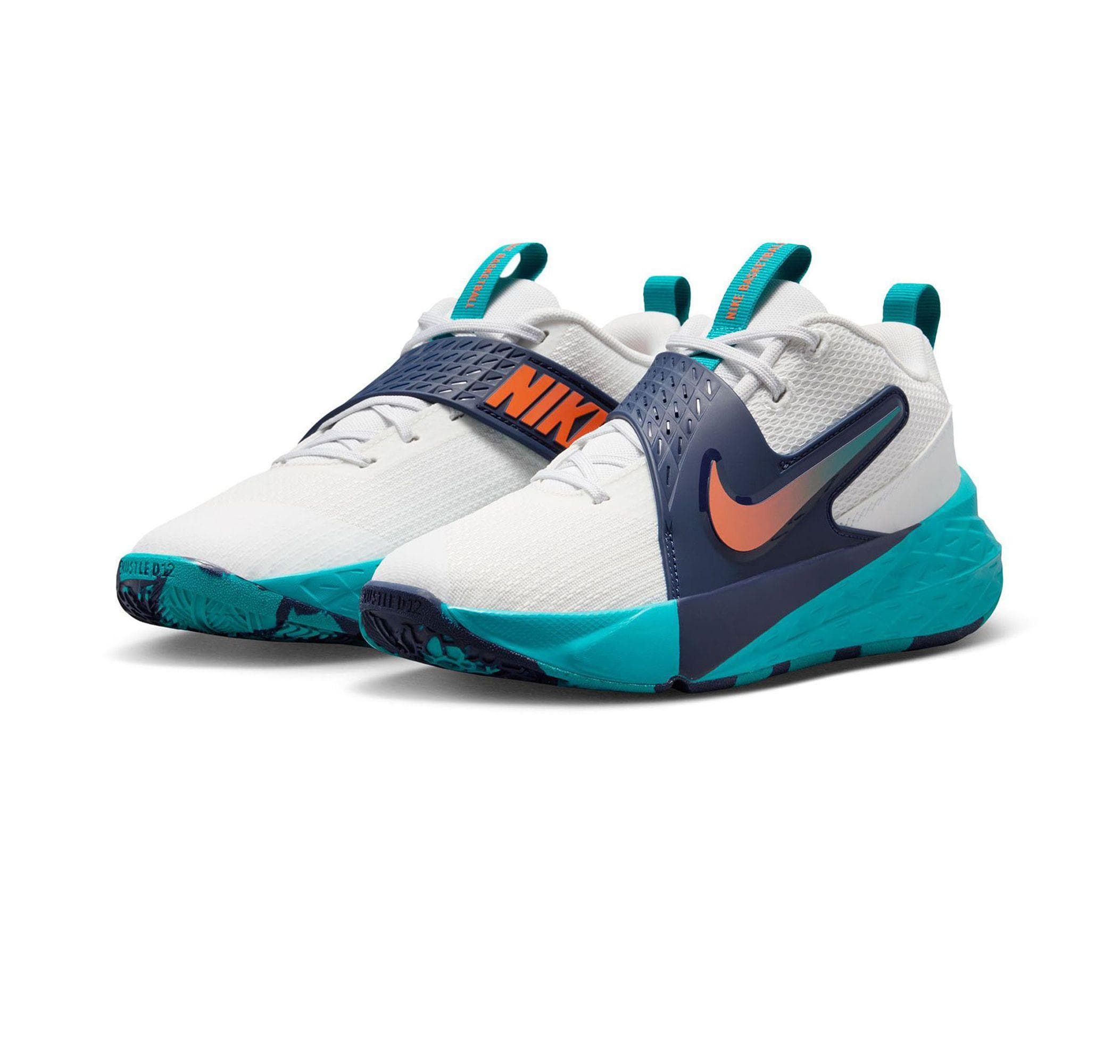 Nike Nike Team Hustle D 12 Çocuk Spor Ayakkabı Beyaz - 2