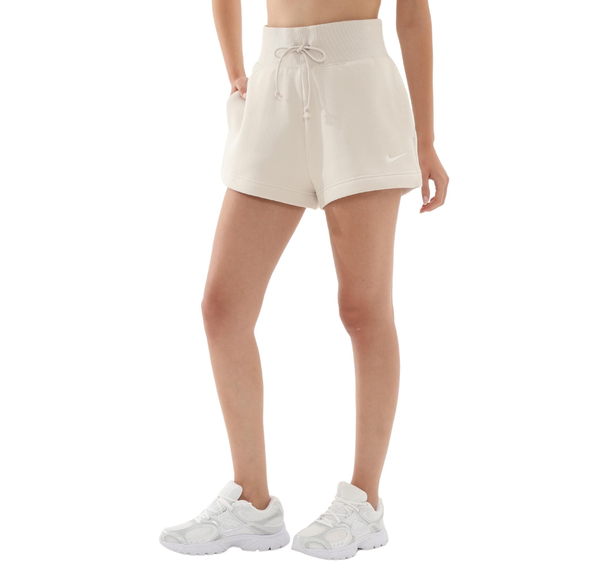 Nike Nike W Nsw Phnx Flc Hr Short Kadın Şort Ve Kapri Beyaz - 3