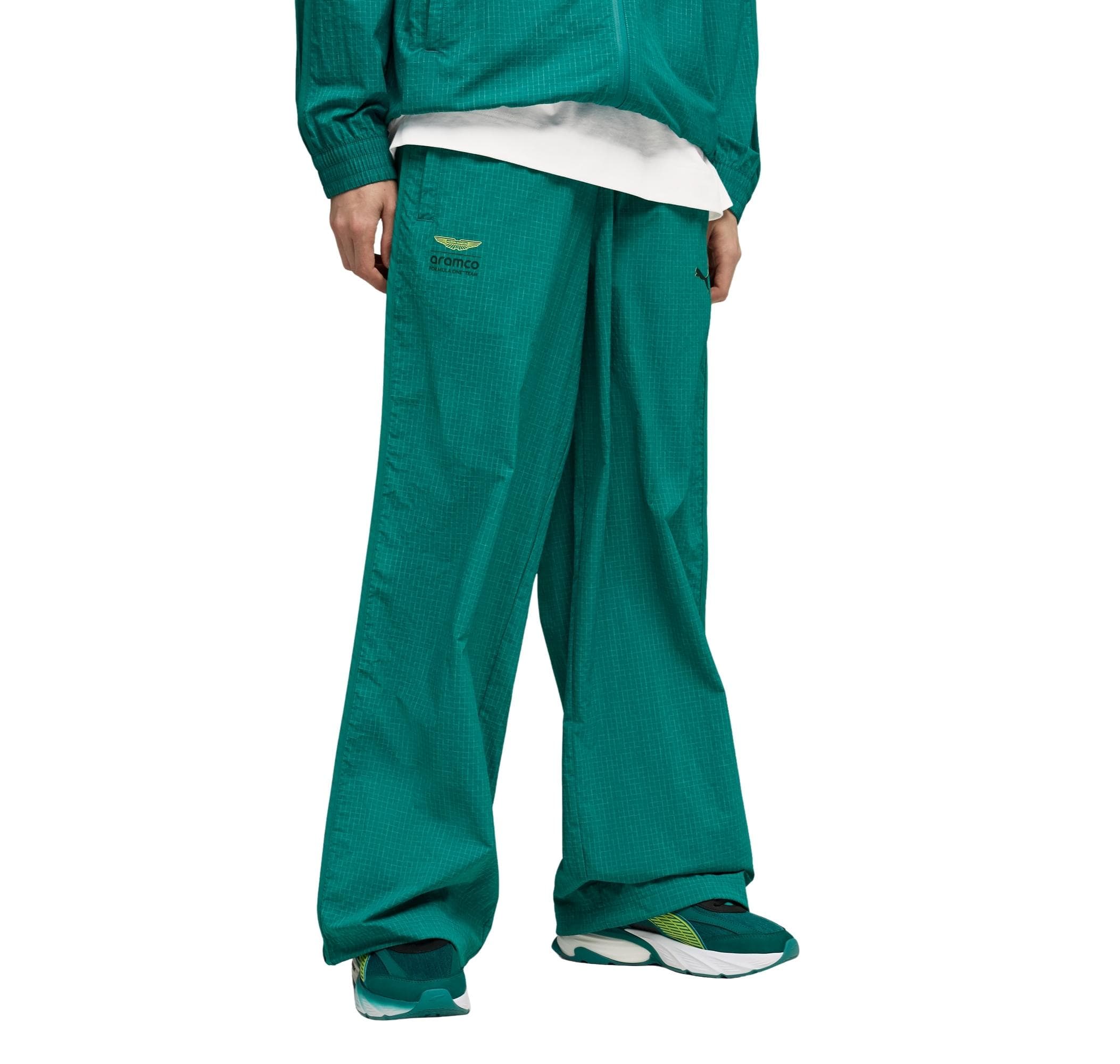 Puma Puma X Aston Martın Aramco F1® Team Lifestyle T7 Over Pants Erkek Eşofman Altı Yeşil