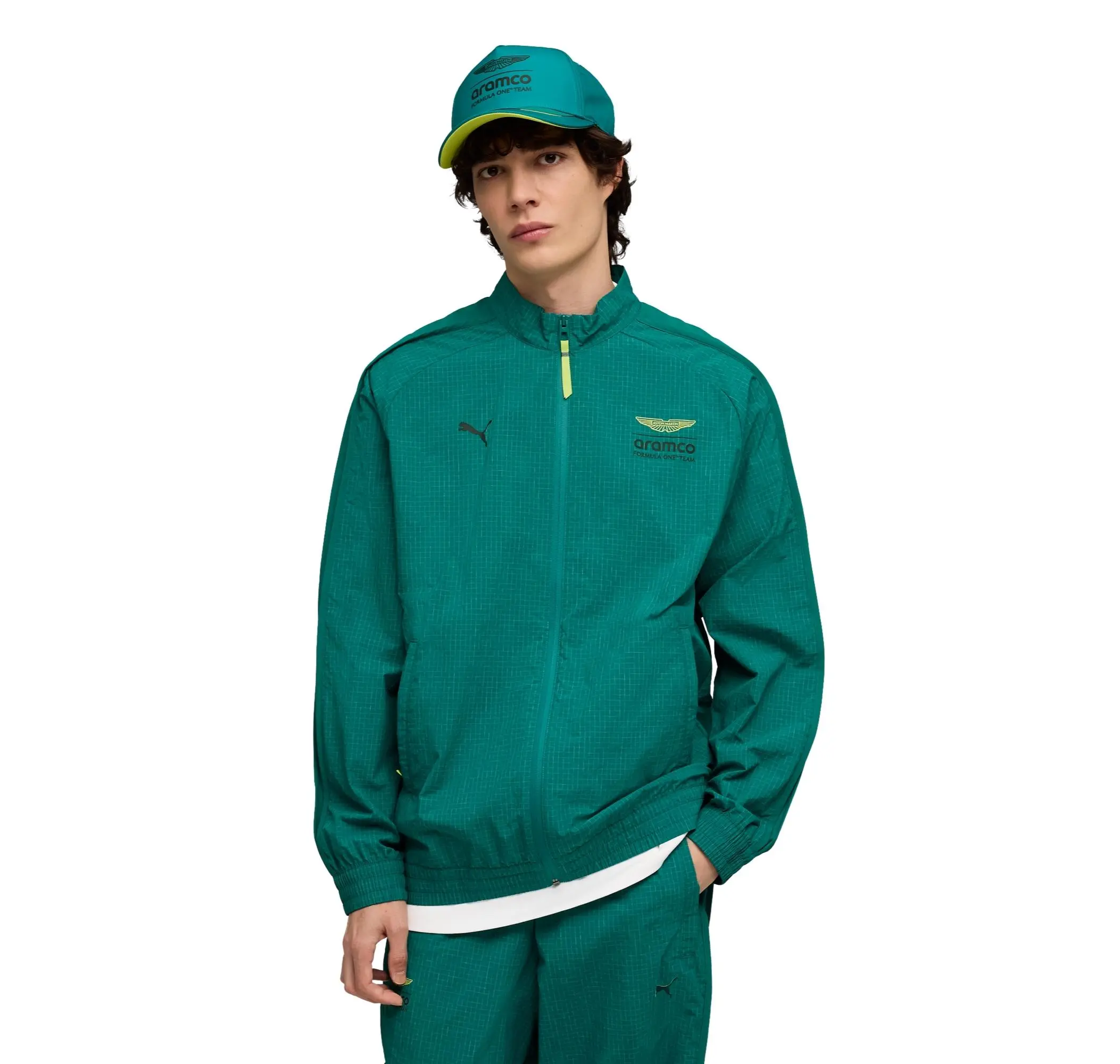 Puma Puma X Aston Martın Aramco F1® Team T7 Oversized Jacket Erkek Ceket Yeşil