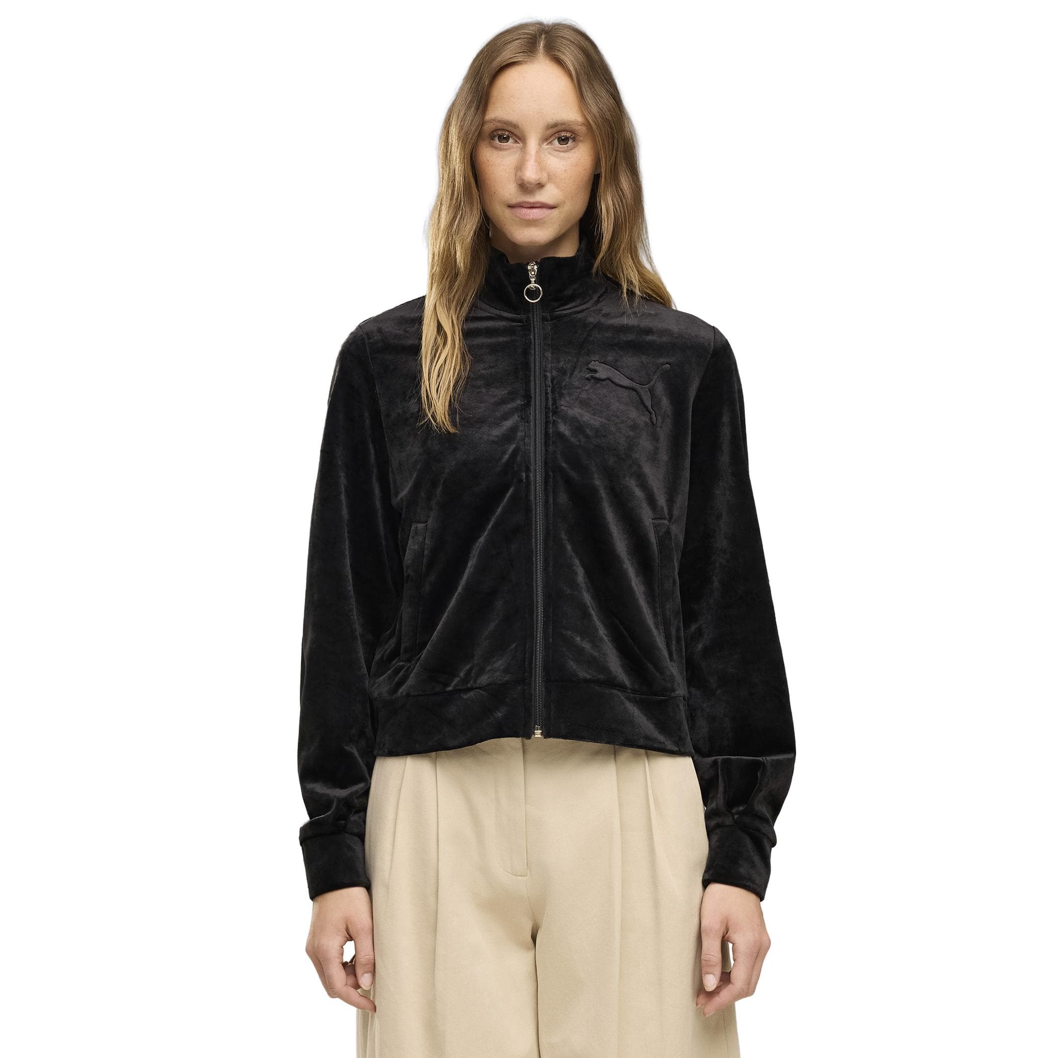 Puma Puma Ess Elevated Velour Jacket Kadın