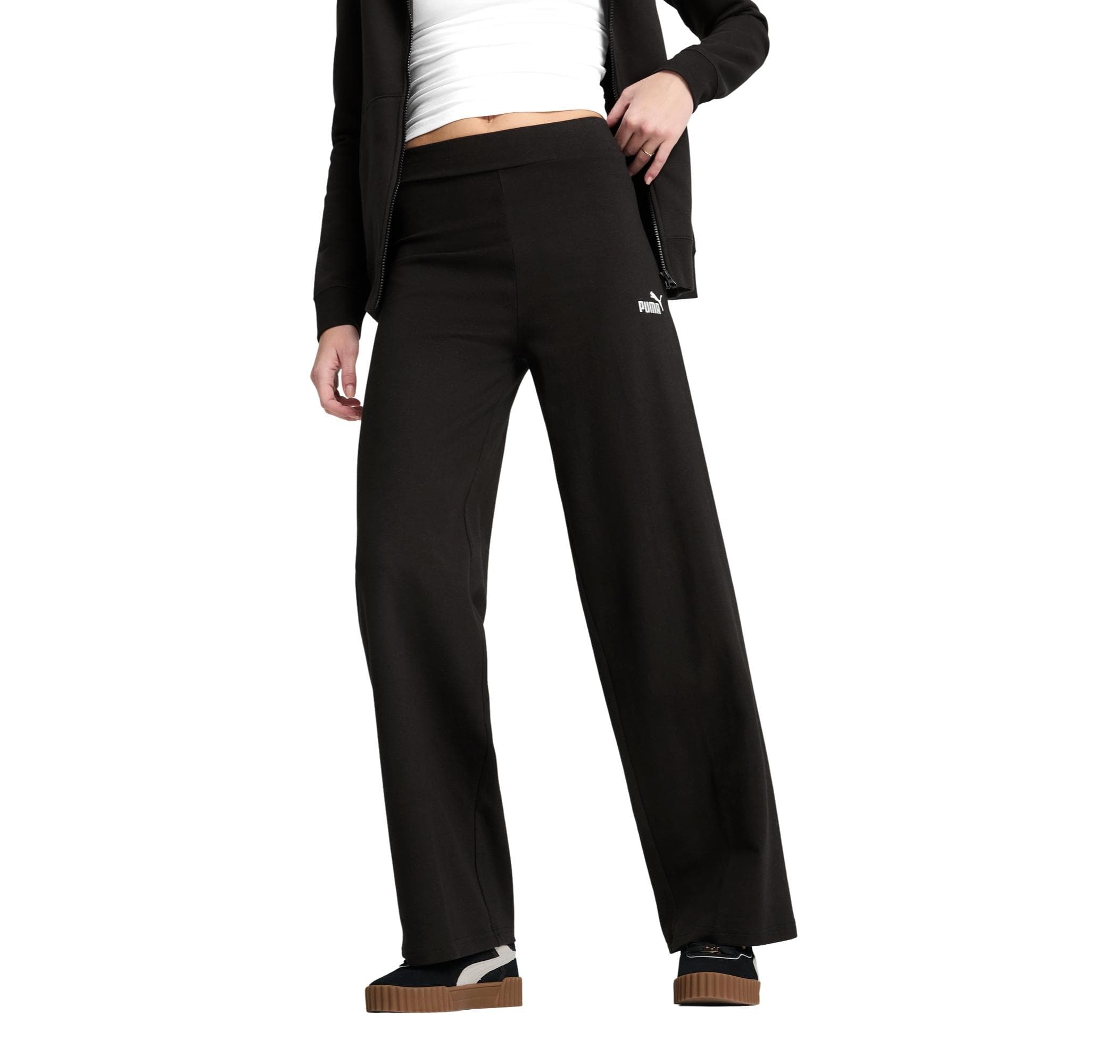 Puma Puma Ess Logo High-Waist Leggings Kadın Eşofman Altı Siyah