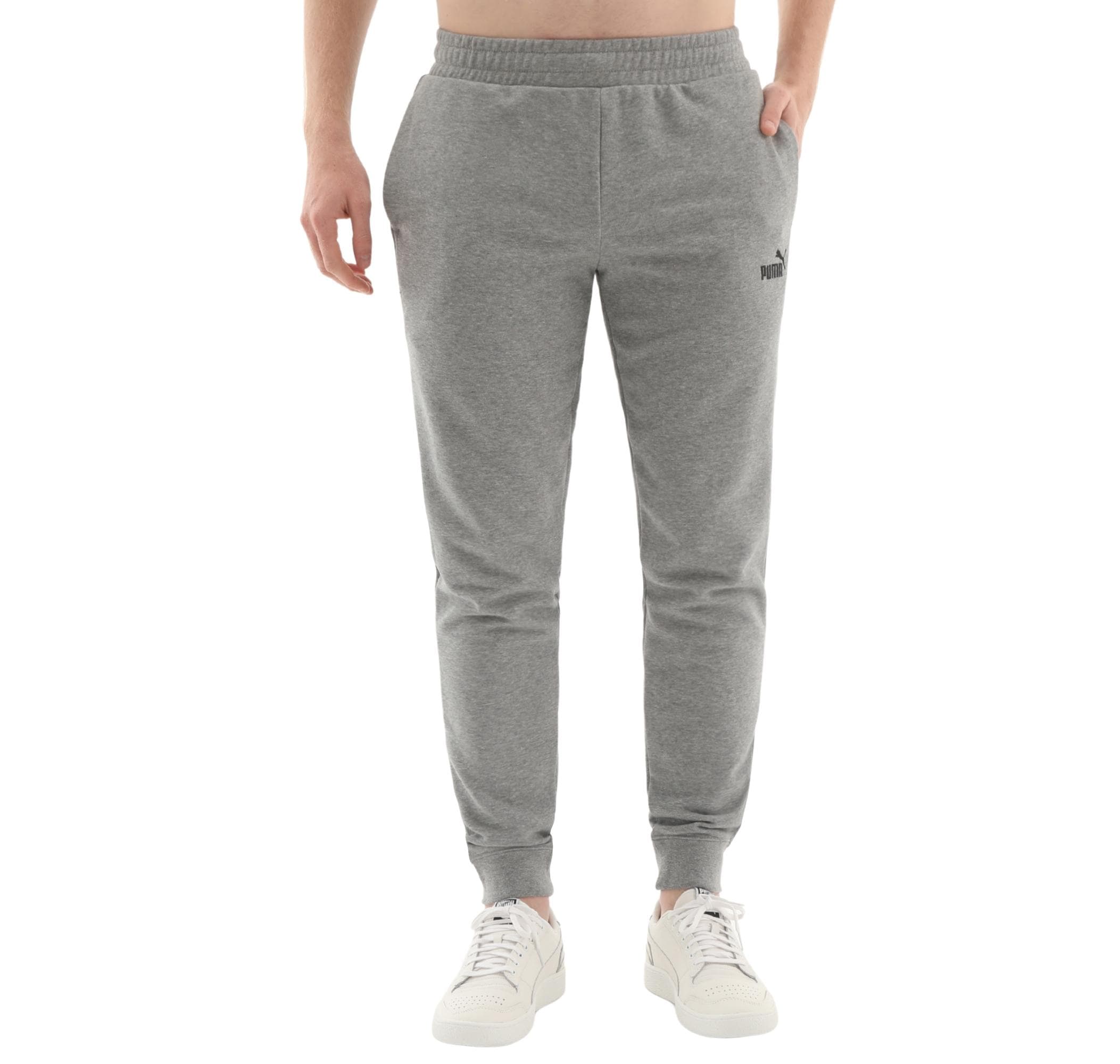 Puma Puma Ess No. 1 Logo Sweatpants Erkek Eşofman Altı Gri