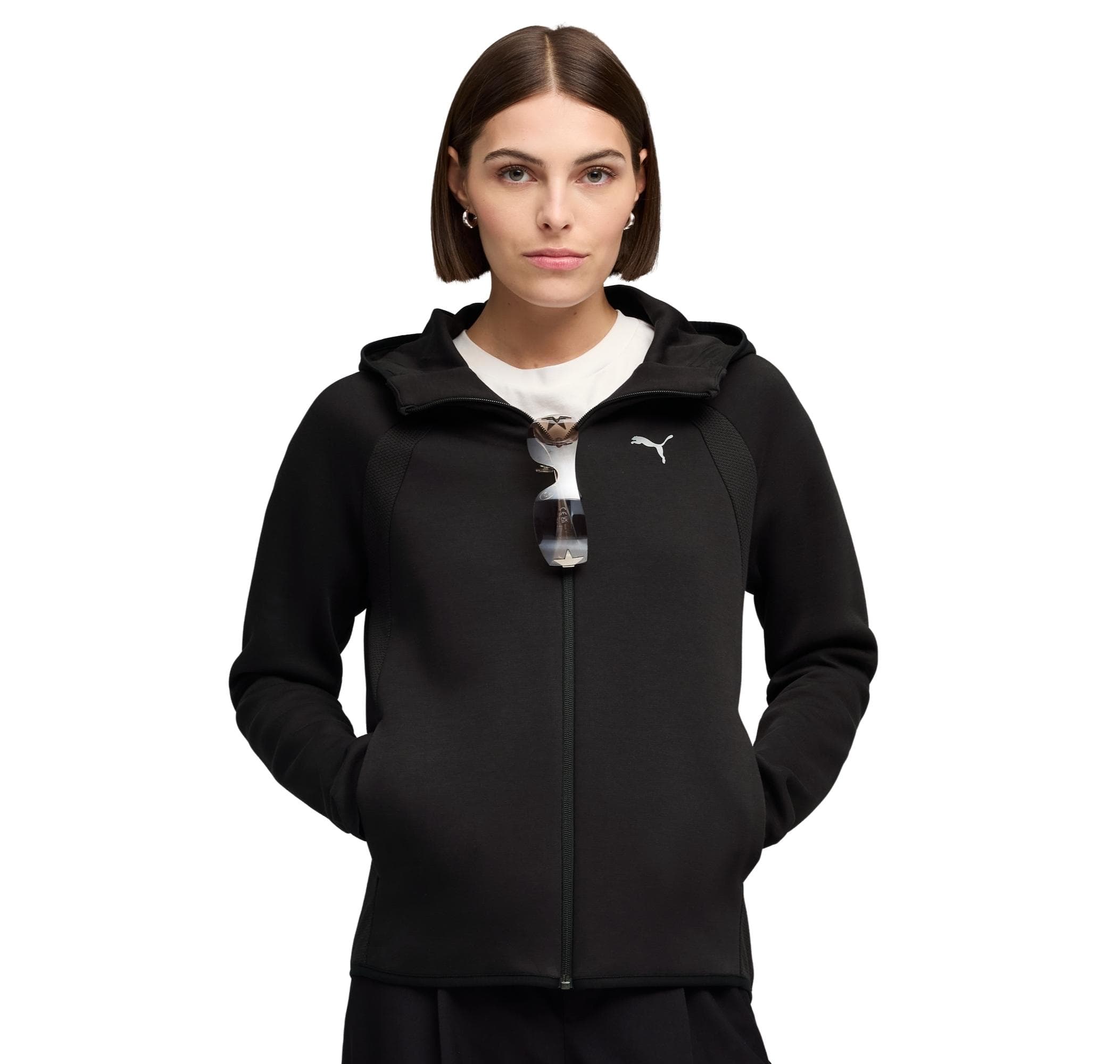Puma Puma Evostrıpe Full-Zip Hoodie Dk Kadın Ceket Siyah