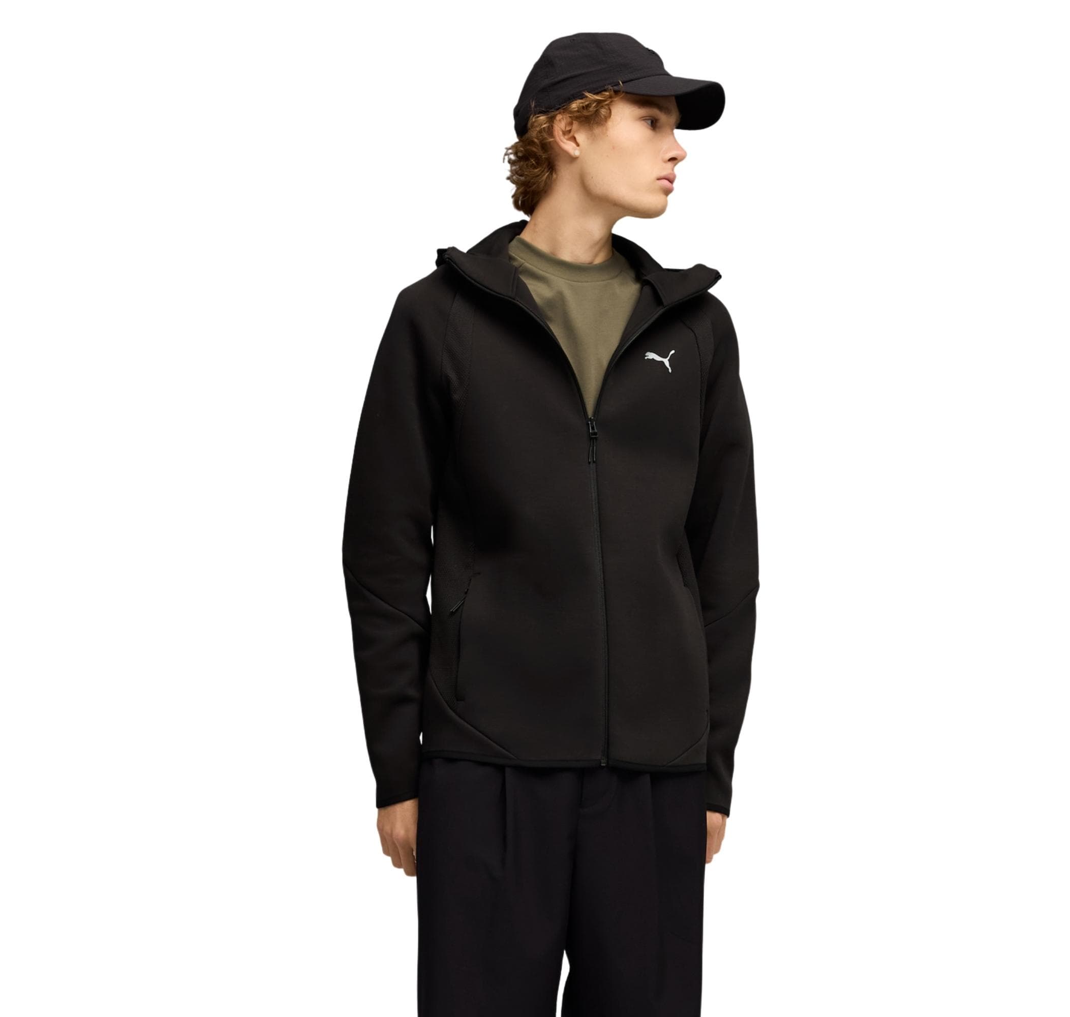 Puma Puma Evostrıpe Fz Hoodie Erkek Ceket Siyah - 2