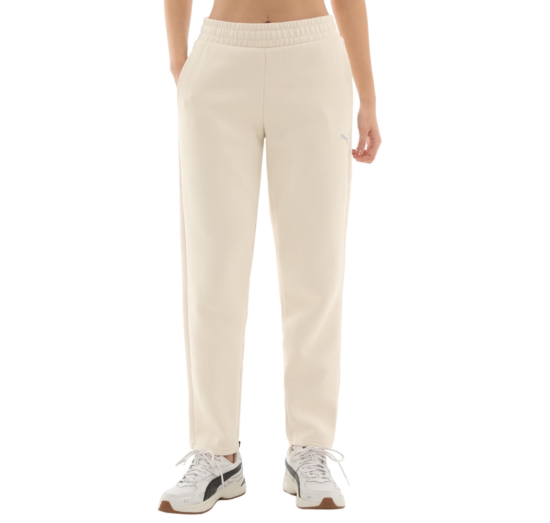 Puma Puma Evostrıpe Sweatpants Kadın Eşofman Altı Krem