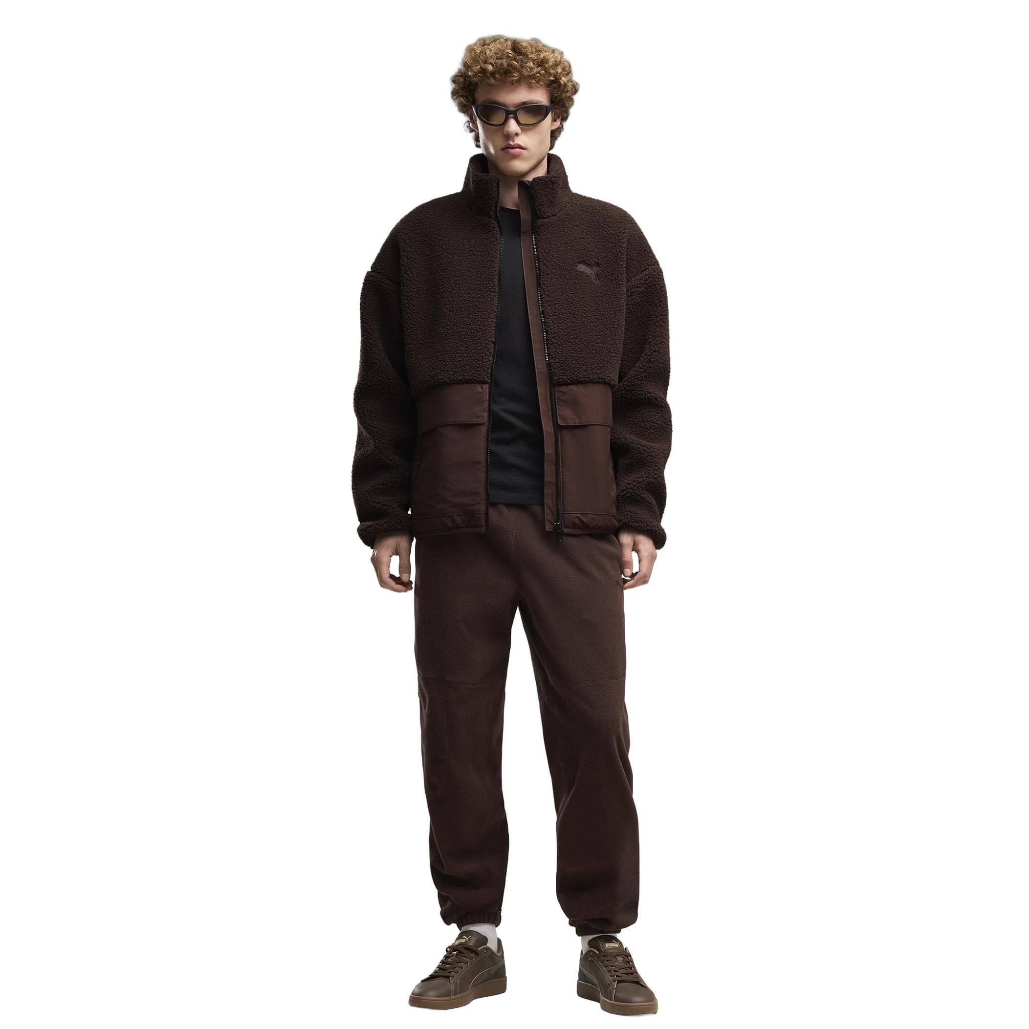 Puma Puma Hybrid Sherpa Jacket M Erkek Ceket Kahve - 3