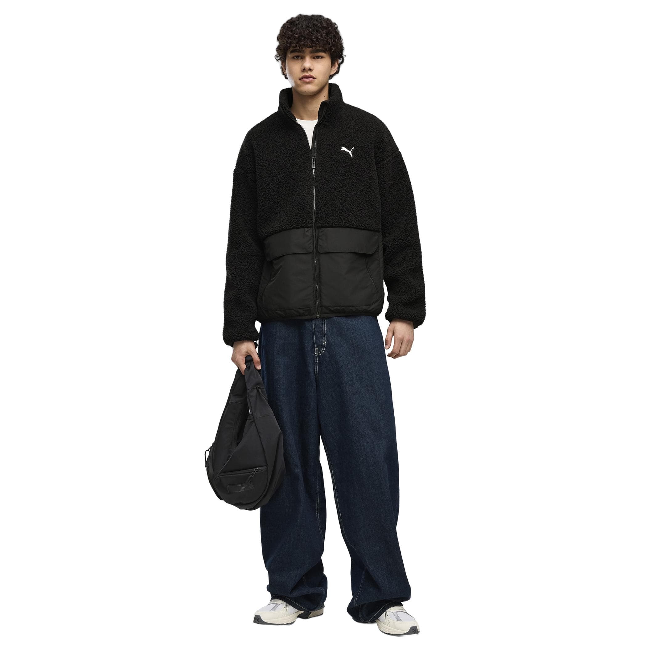 Puma Puma Hybrid Sherpa Jacket M Erkek Ceket Siyah - 3