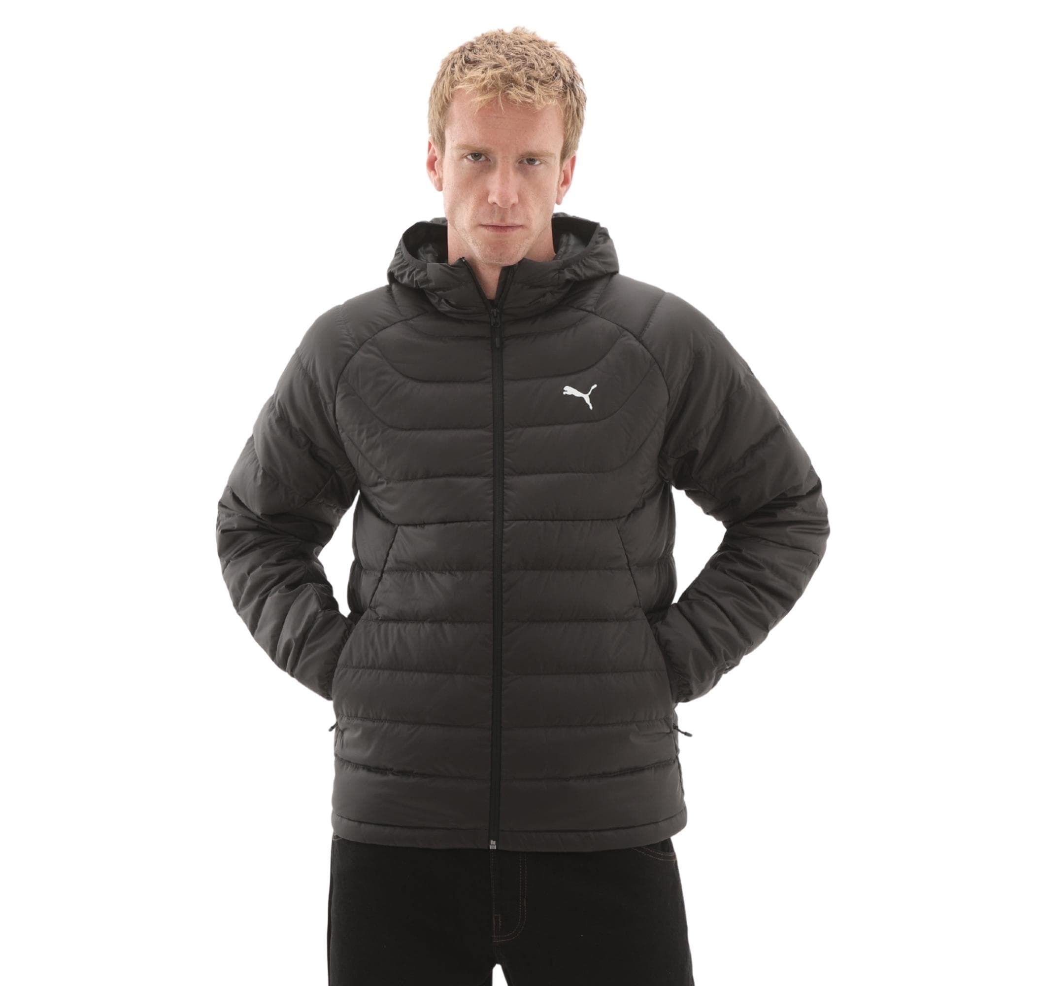 Puma Puma Packlite Hooded Down Jacket Erkek Mont Siyah - 3