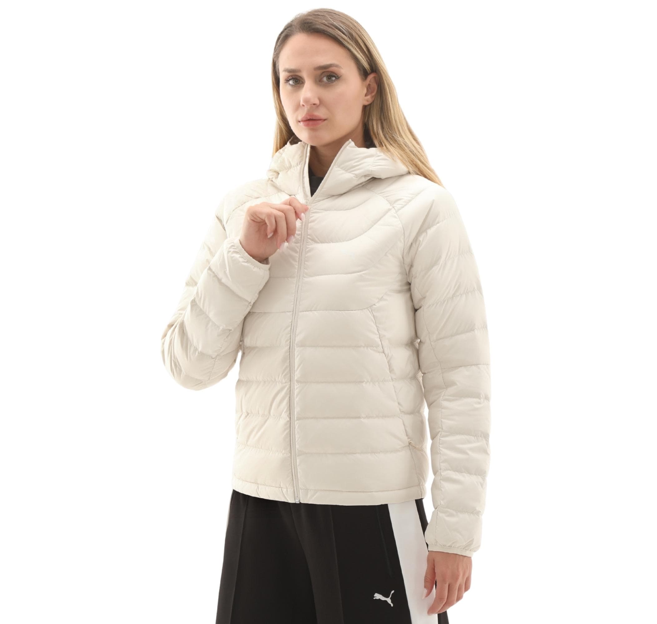 Puma Puma Packlıte Hooded Down Jacket Kadın Mont Krem - 2