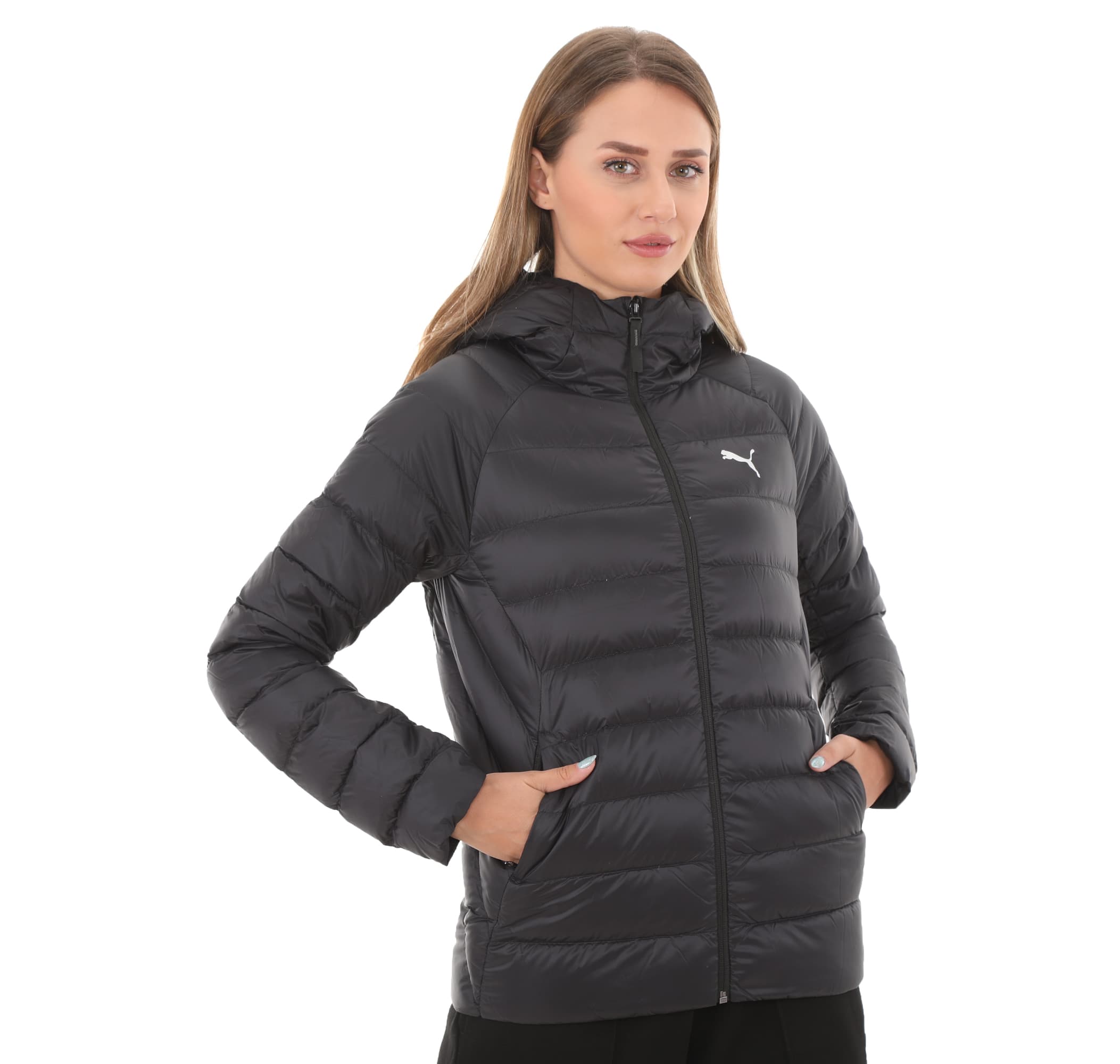 Puma Puma Packlıte Hooded Down Jacket Kadın Mont Siyah - 3