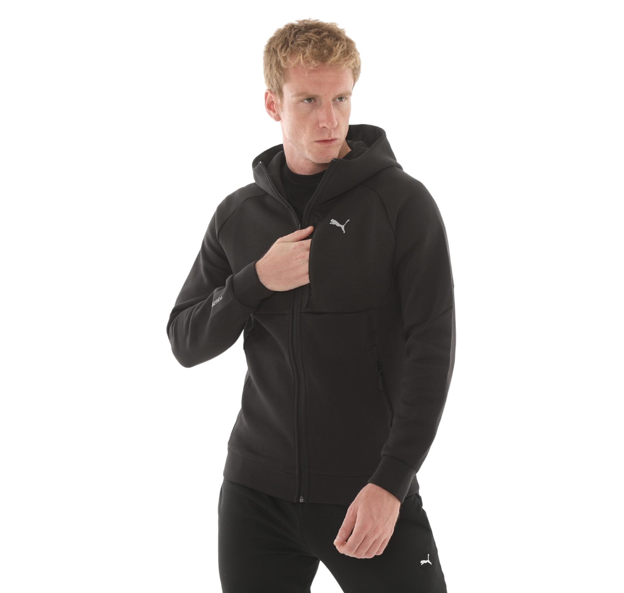 Puma Puma Pumatech Full-Zip Hoodie Erkek Ceket Siyah - 2