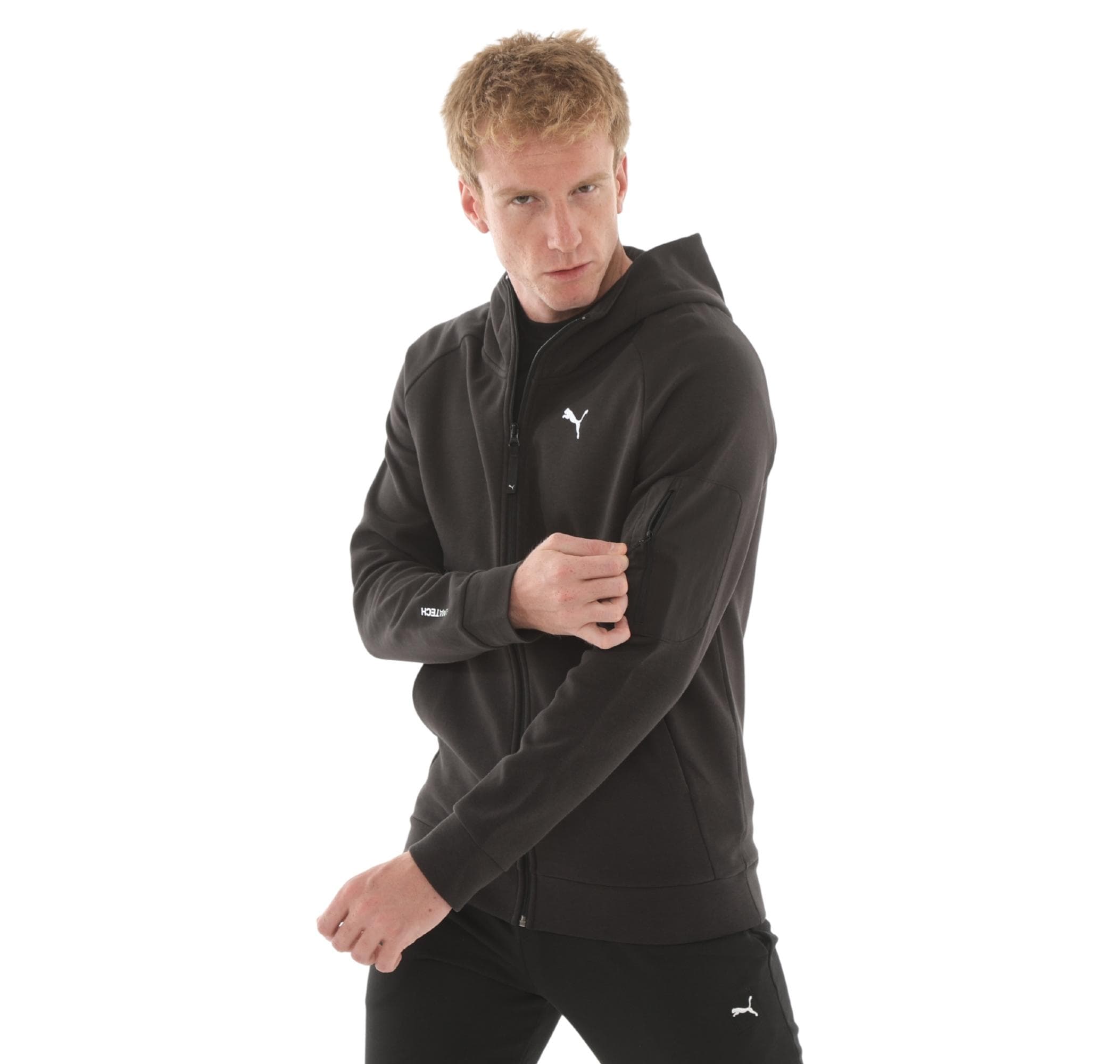 Puma Puma Pumatech Fz Hoodie Erkek Ceket Siyah - 3