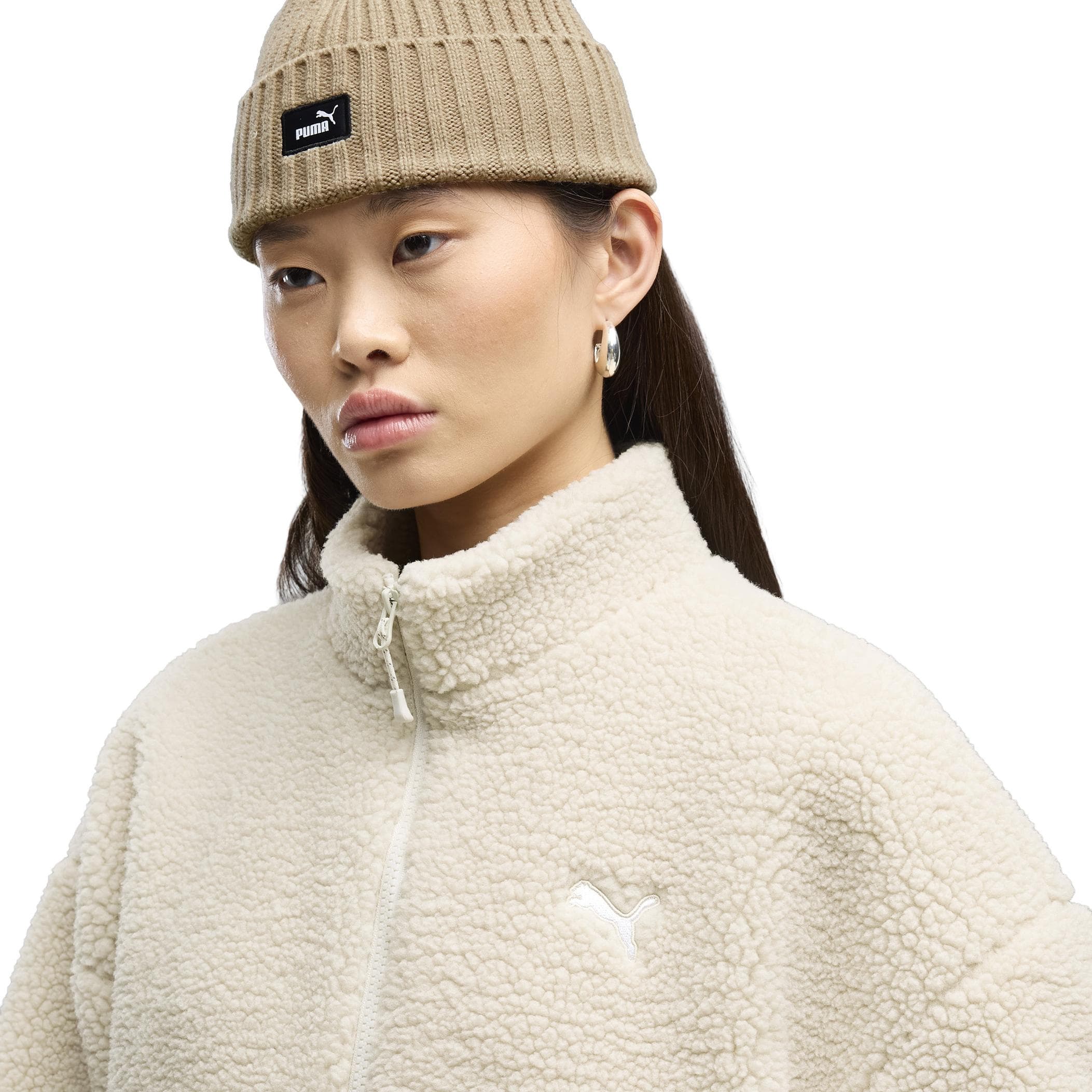 Puma Puma Re:fibre Sherpa Jacket W Kadın Ceket Krem - 2