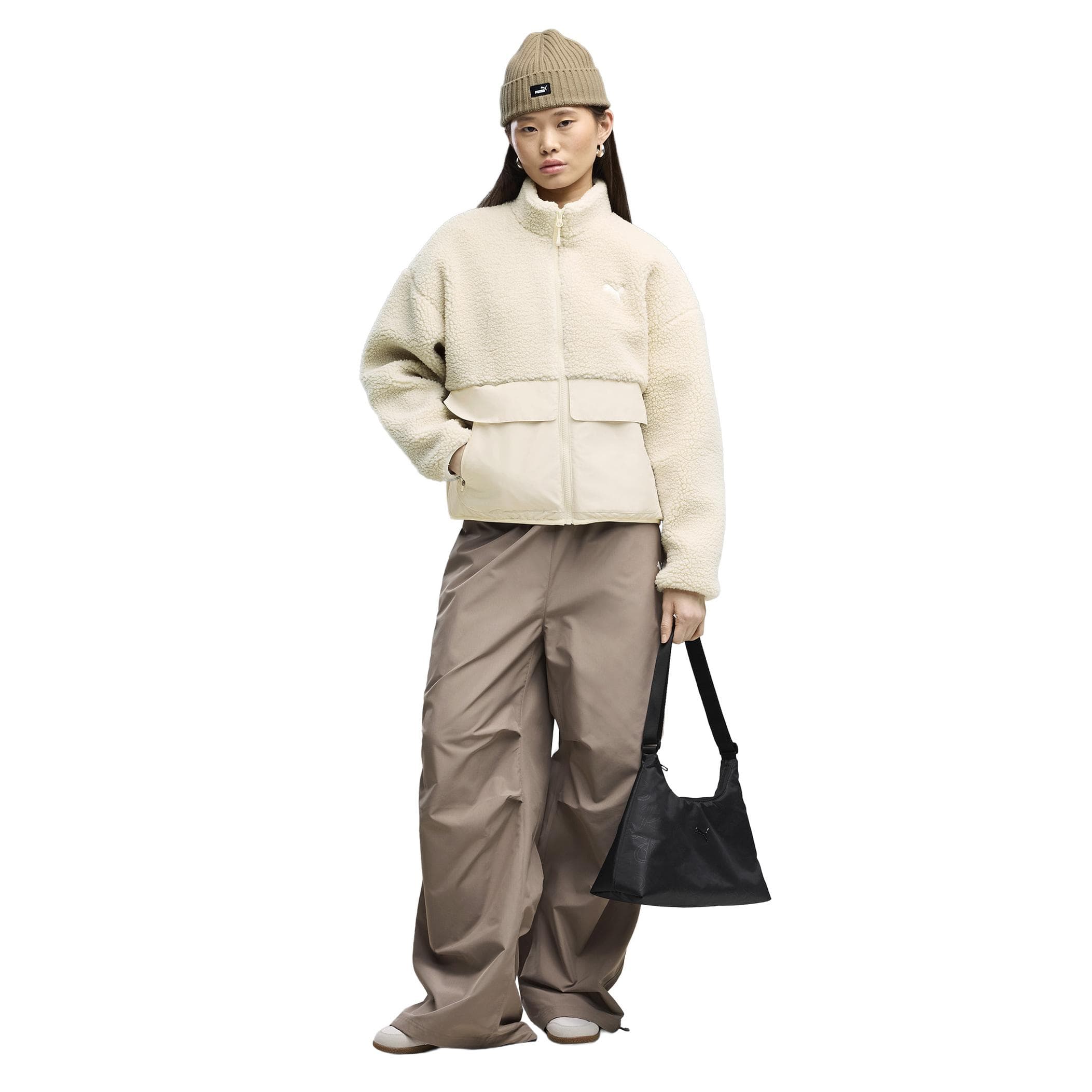 Puma Puma Re:fibre Sherpa Jacket W Kadın Ceket Krem - 3