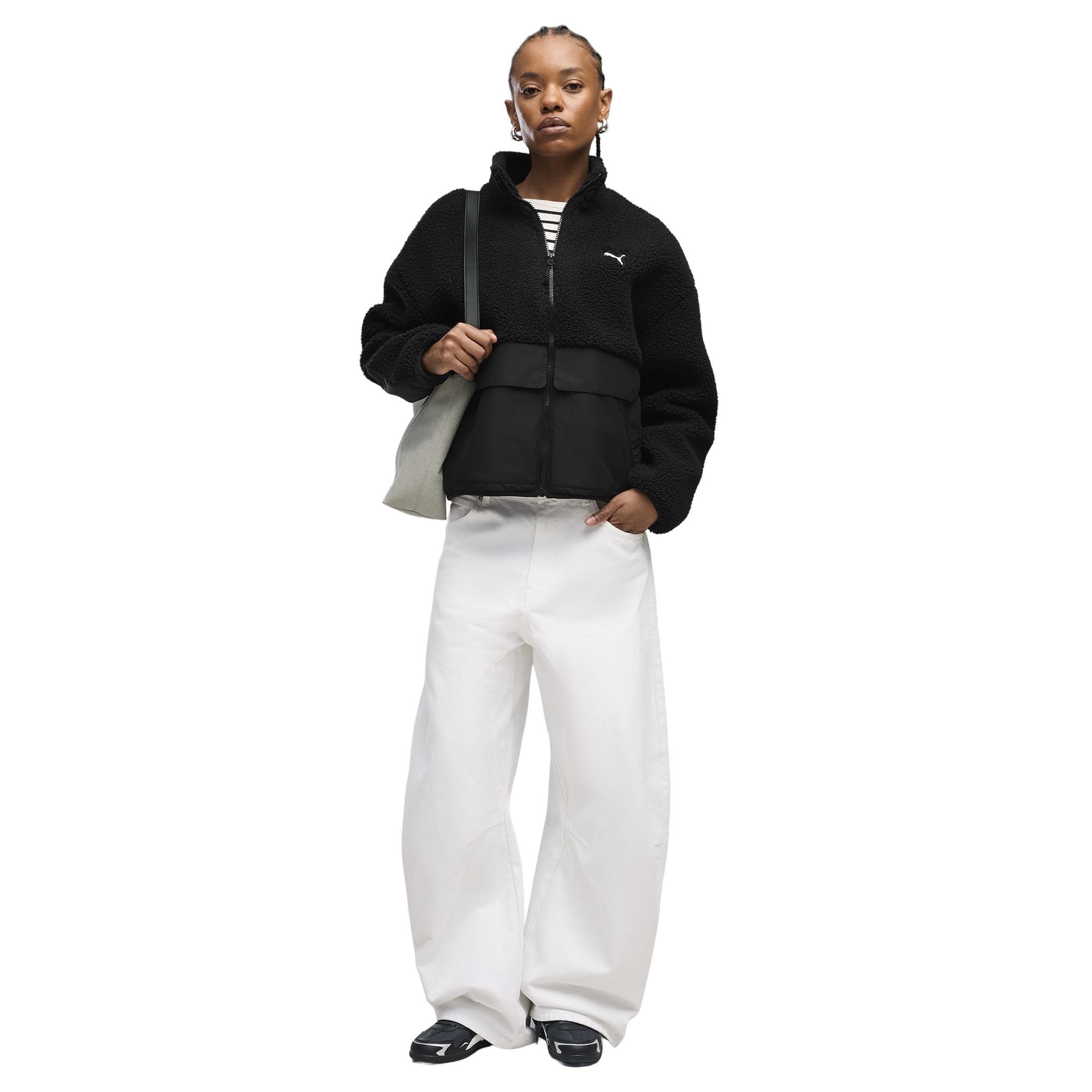 Puma Puma Re:fibre Sherpa Jacket W Kadın Ceket Siyah - 3