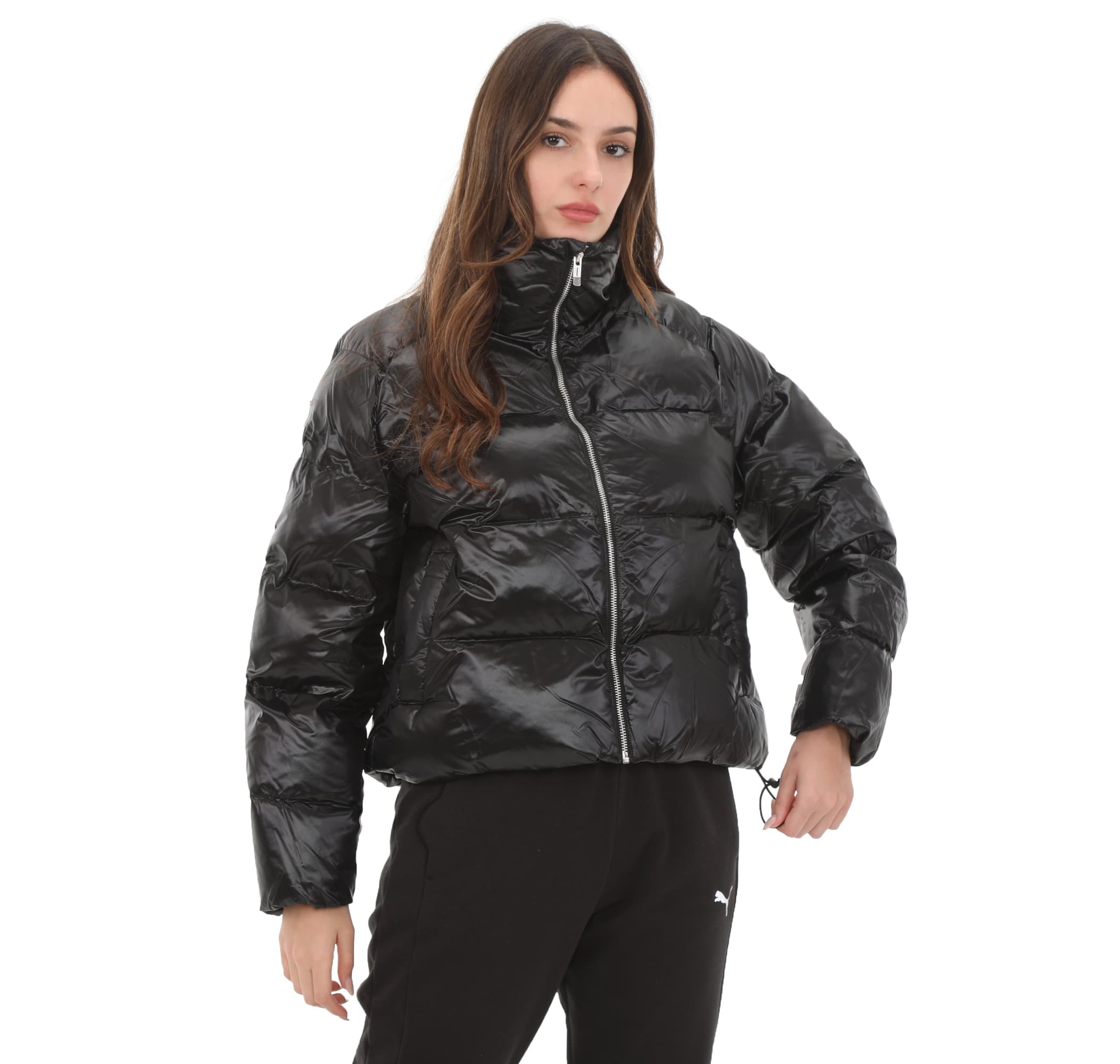 Puma Puma Shiny Puffer Jacket Kadın Mont Siyah - 3