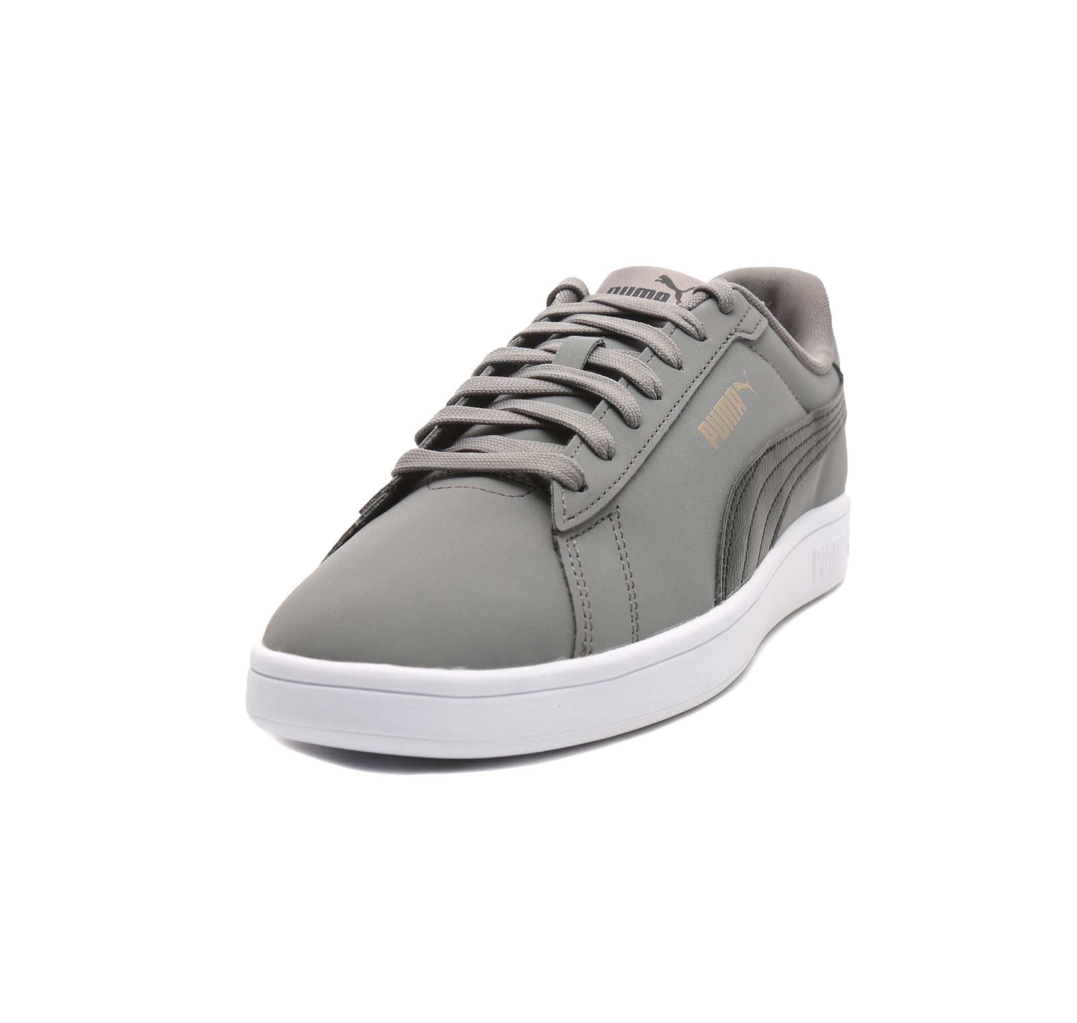 Puma Puma Smash 3.0 Buck Erkek Spor Ayakkabı Gri - 2