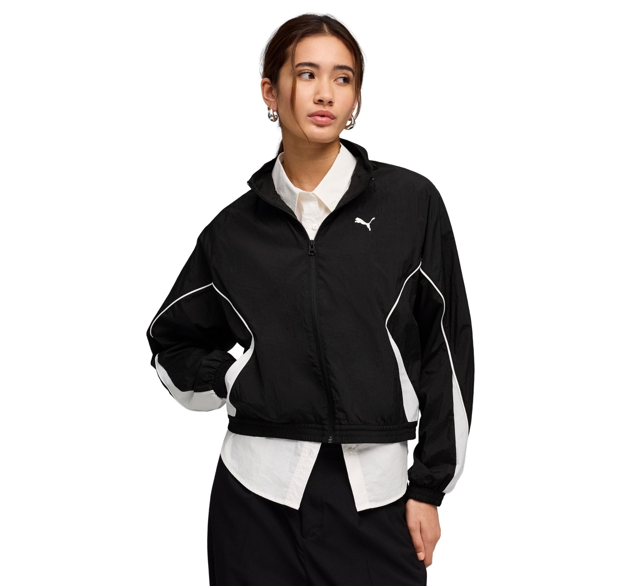 Puma Puma Sport Relaxed Woven Ful Kadın Ceket Siyah