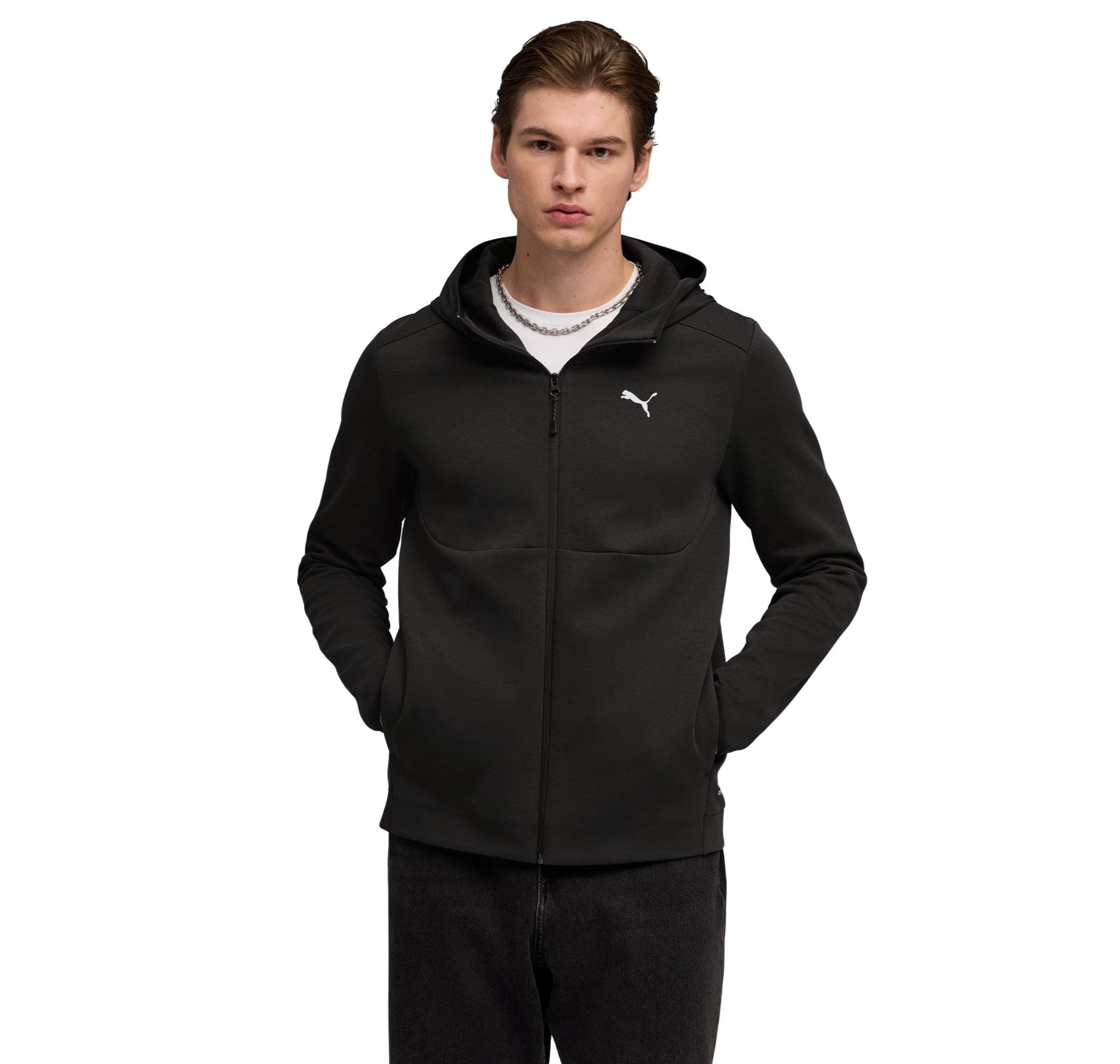 Puma Puma Tech Full-Zıp Hoodie Erkek Ceket Siyah