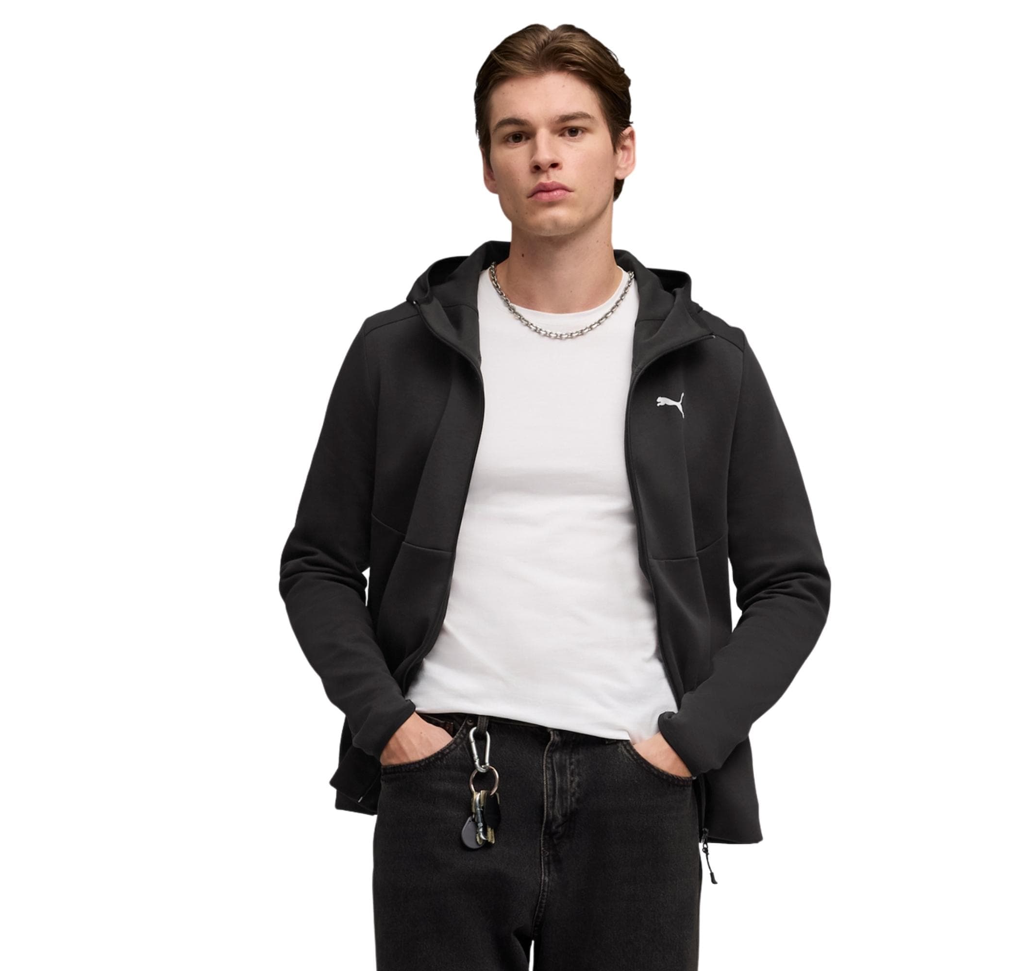 Puma Puma Tech Full-Zıp Hoodie Erkek Ceket Siyah - 2