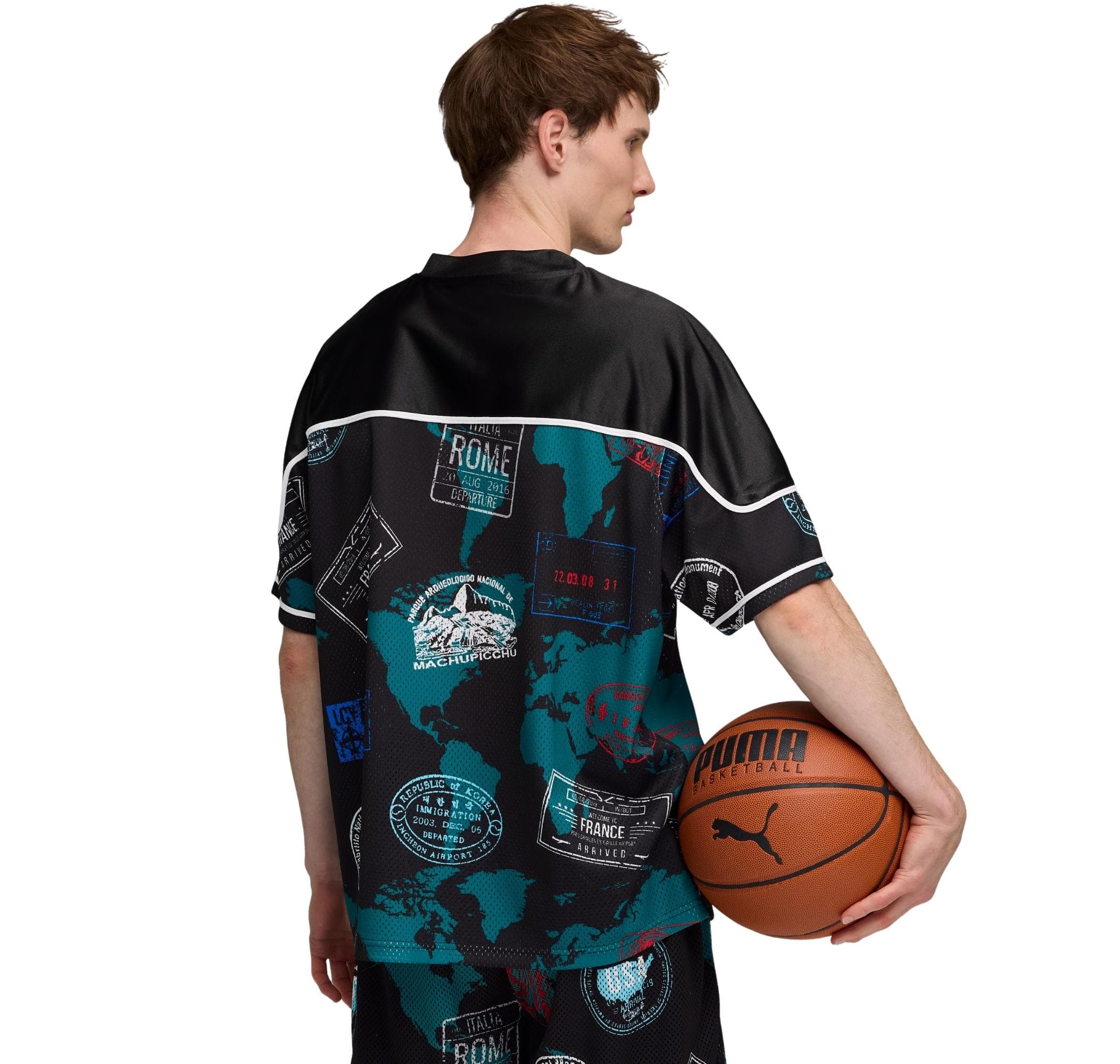 Puma Puma The Atw Dylan Aop Jersey Erkek T-Shirt Siyah - 3