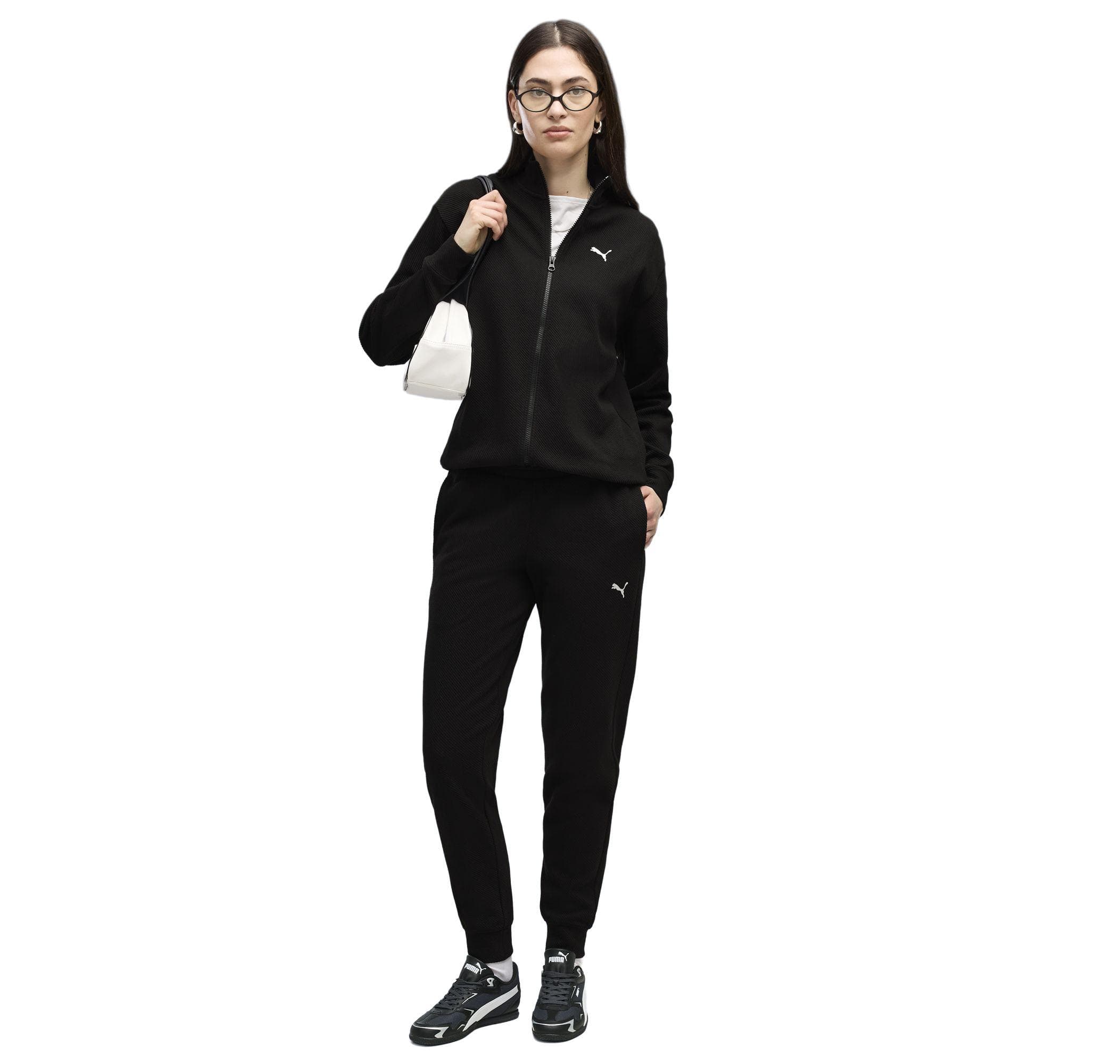 Puma Puma Twill Suit Cl Kadın Eşofman Takımı Siyah