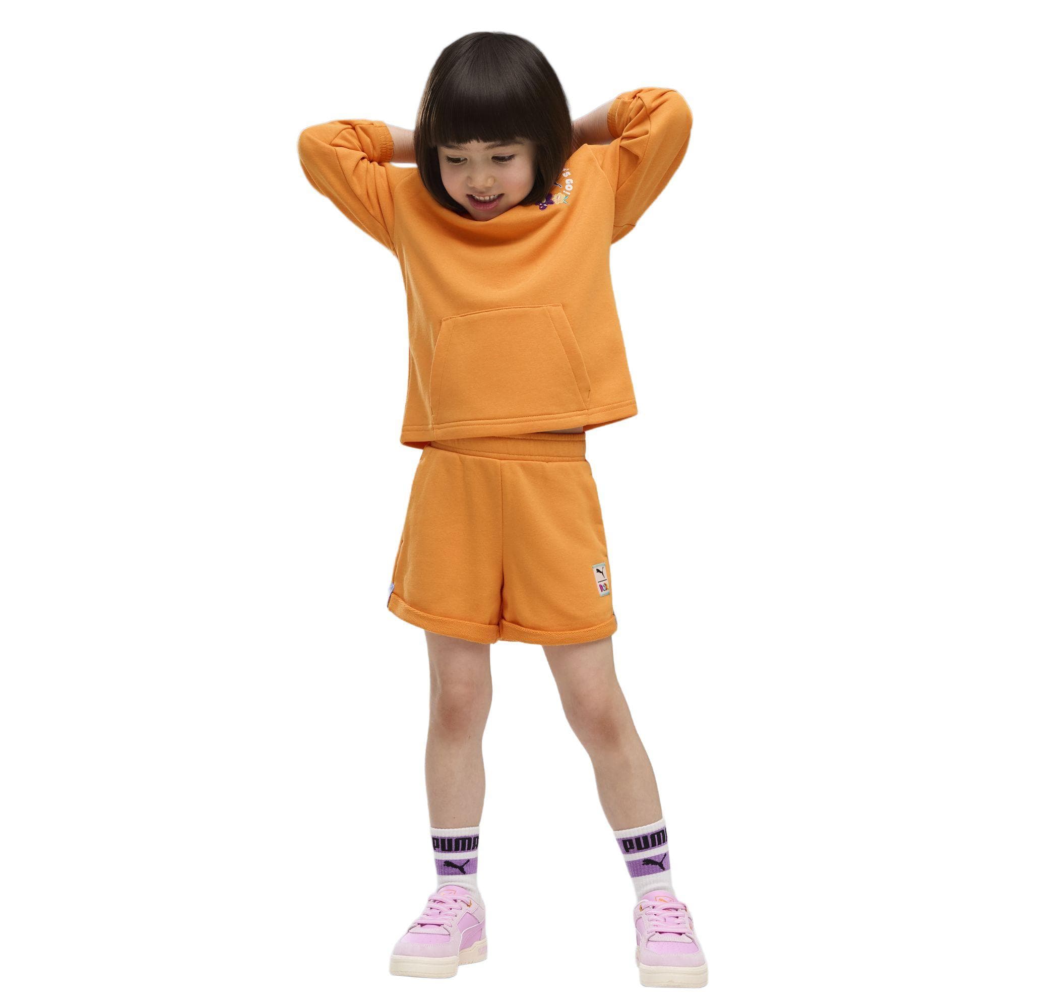 Puma Puma X Dora Hoodie Çocuk Sweatshirt Turuncu - 3