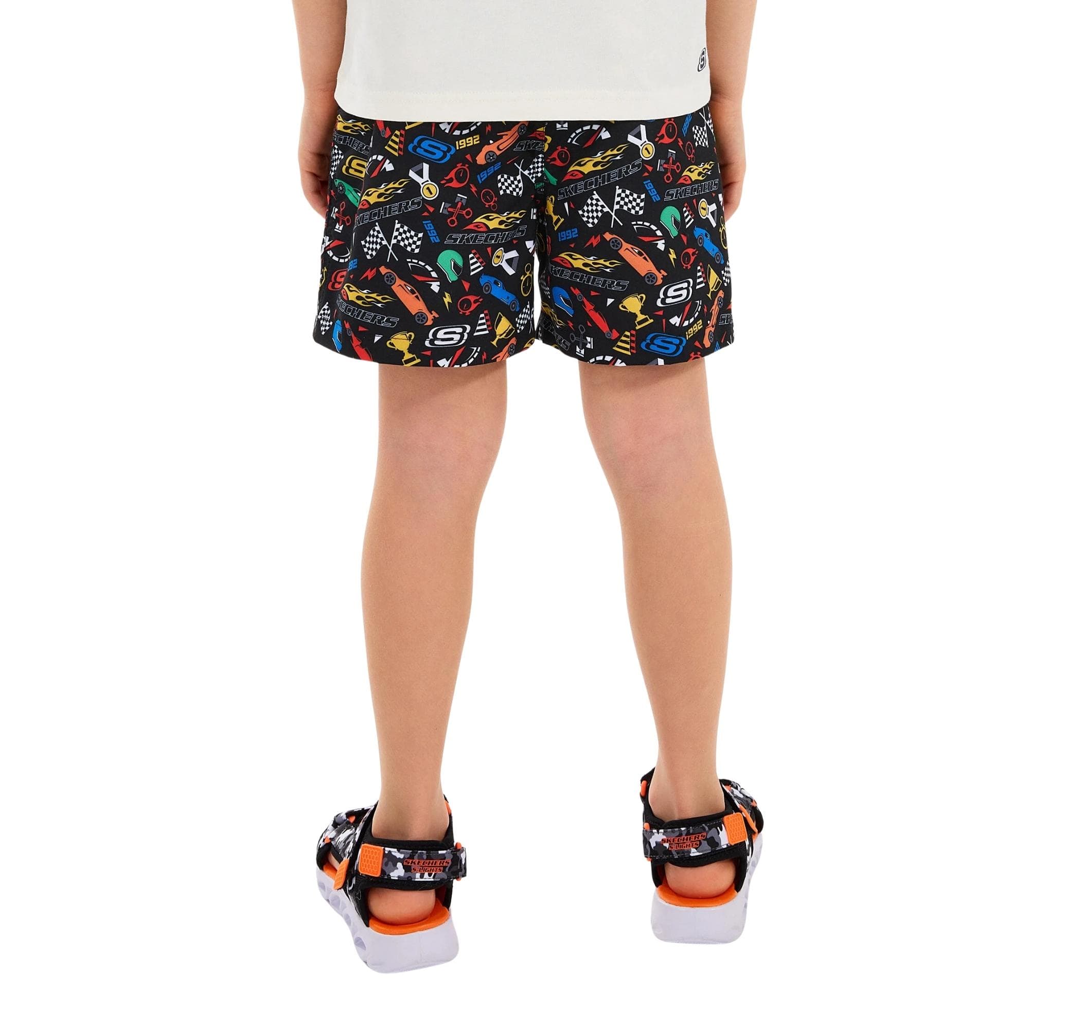 Skechers Skechers B 5 Inch Allover Print Swimshort Çocuk Şort Ve Kapri Siyah - 3
