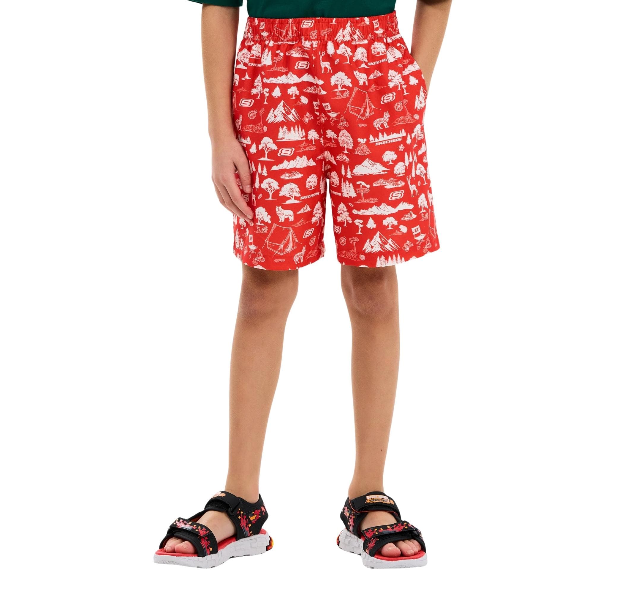 Skechers Skechers B 5 Inch Swimshort Çocuk Mayo Kırmızı