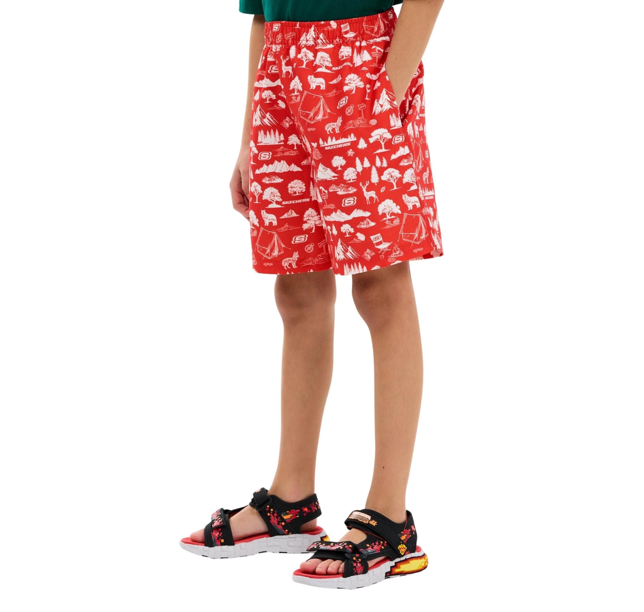 Skechers Skechers B 5 Inch Swimshort Çocuk Mayo Kırmızı - 2