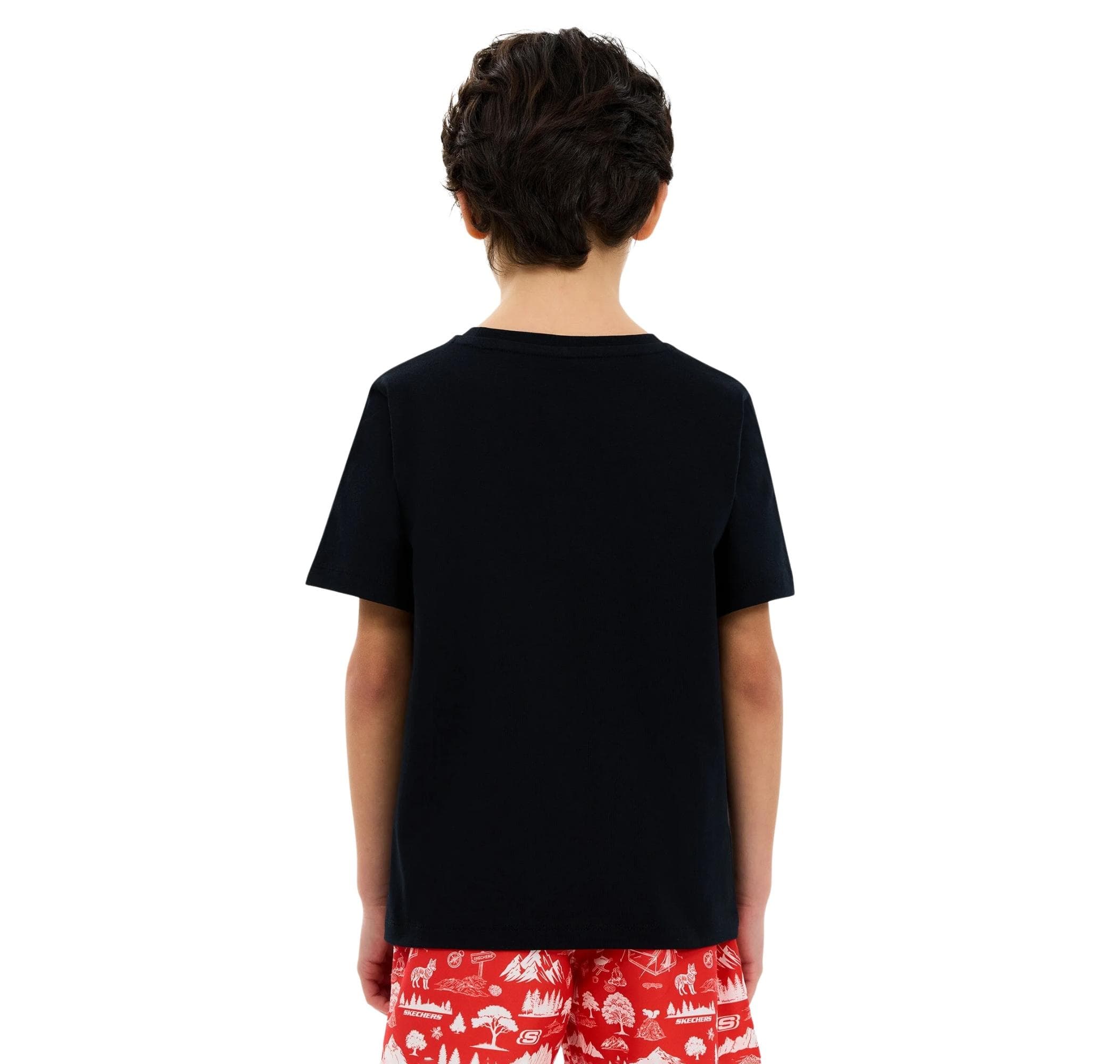 Skechers Skechers B Graphic Tee Regular Çocuk T-Shirt Siyah - 2