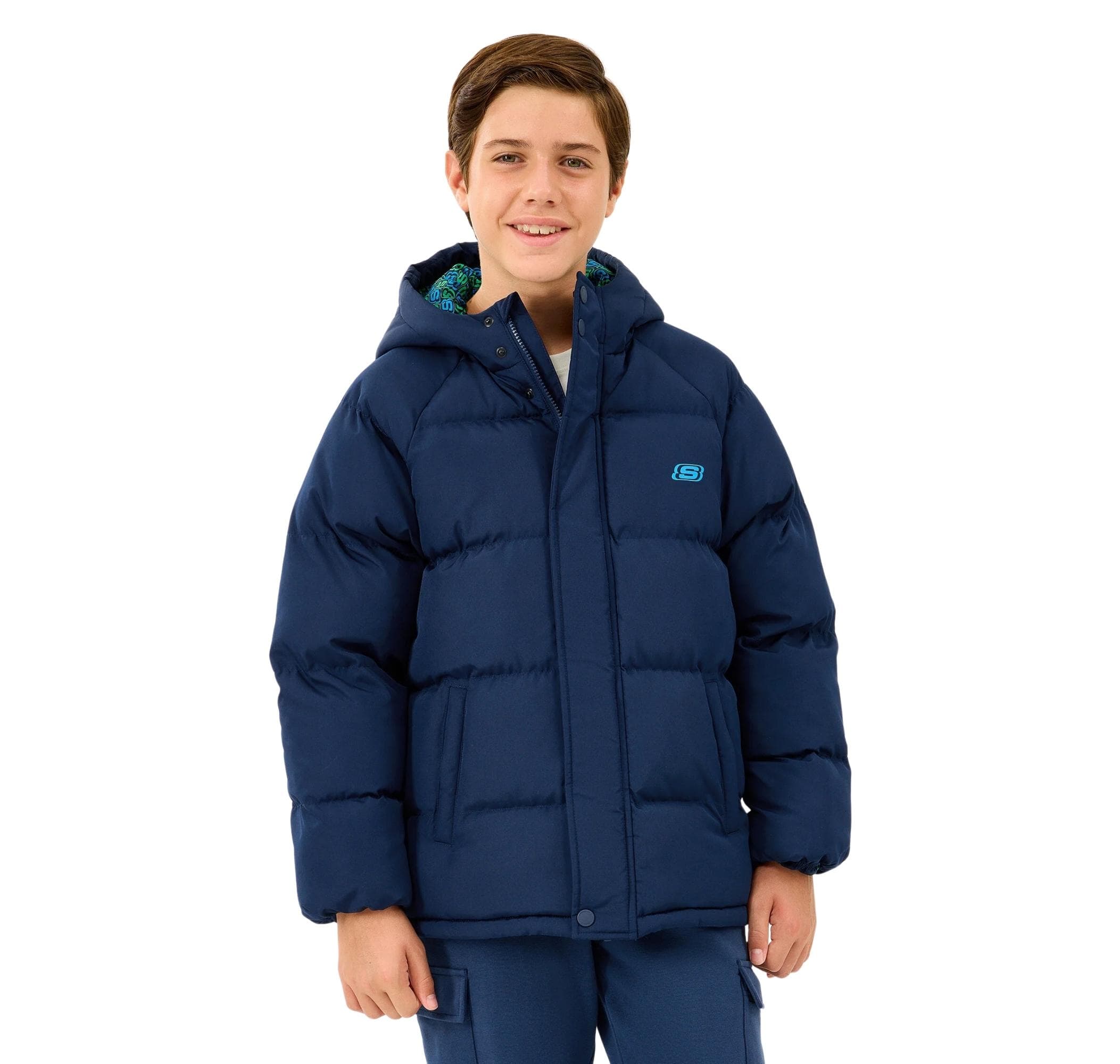 Skechers Skechers B Puffer Jacket Çocuk Mont Lacivert