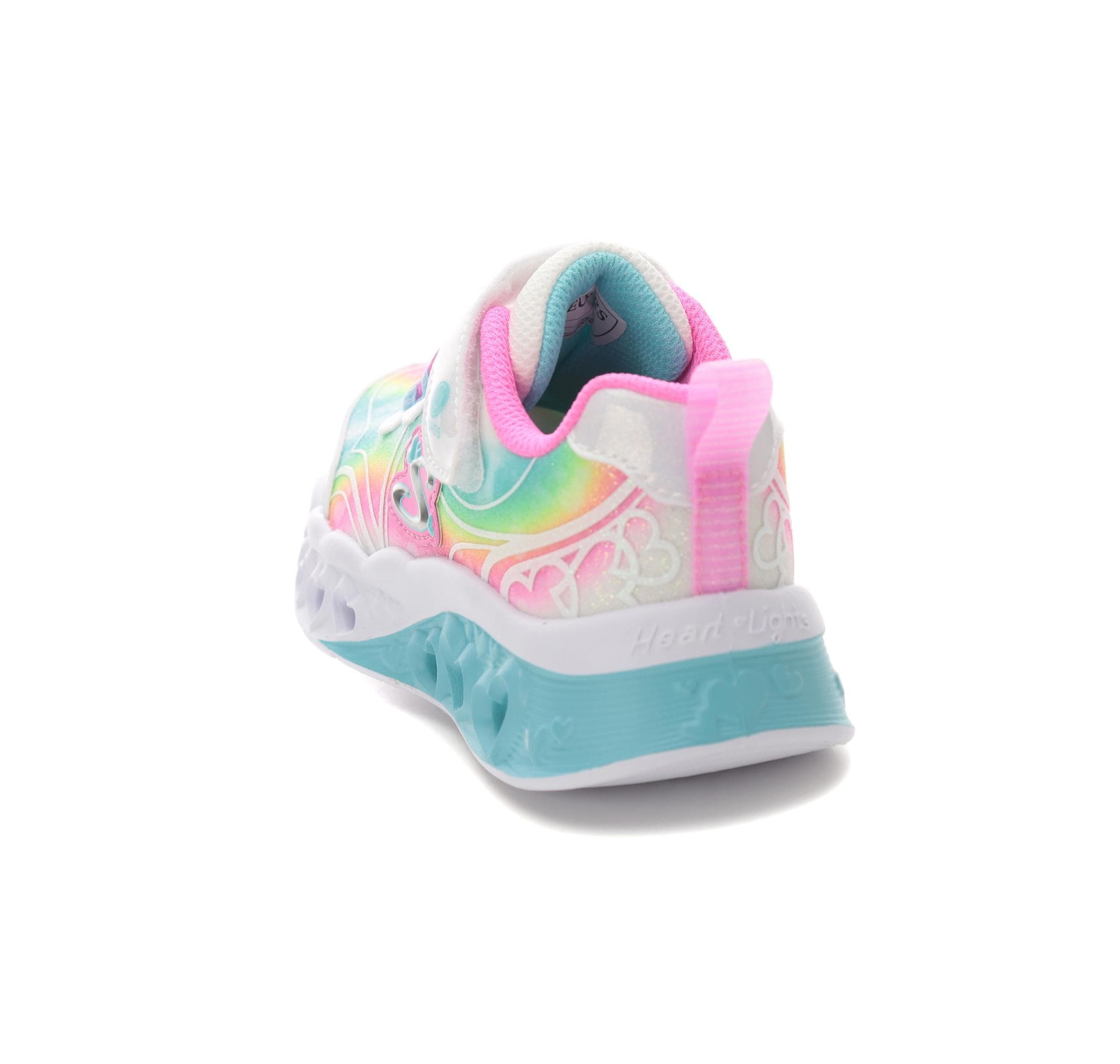 Skechers Skechers Flutter Heart Lights - Groovy Swirl Çocuk Spor Ayakkabı Beyaz - 3