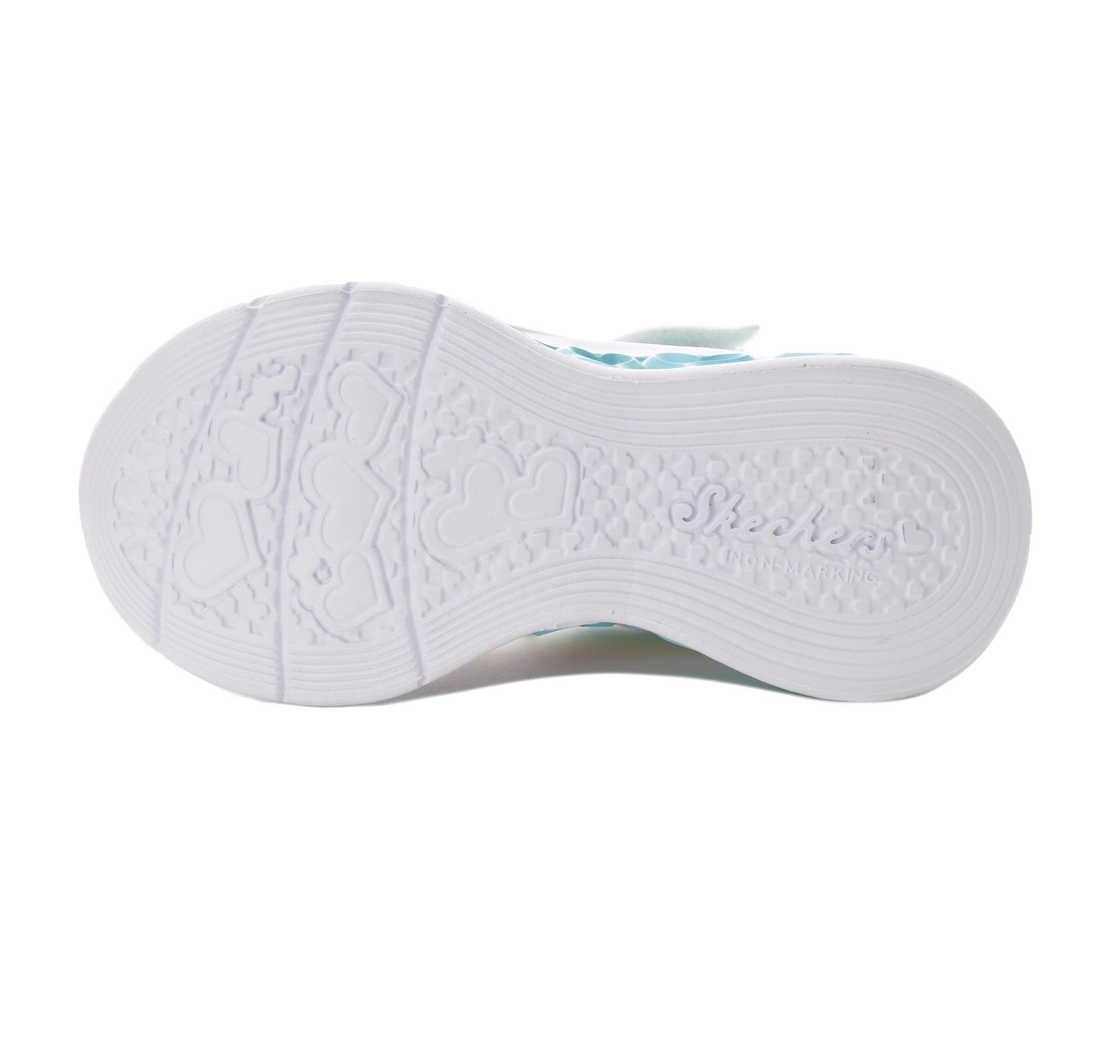 Skechers Skechers Flutter Heart Lights - Groovy Swirl Çocuk Spor Ayakkabı Beyaz - 6