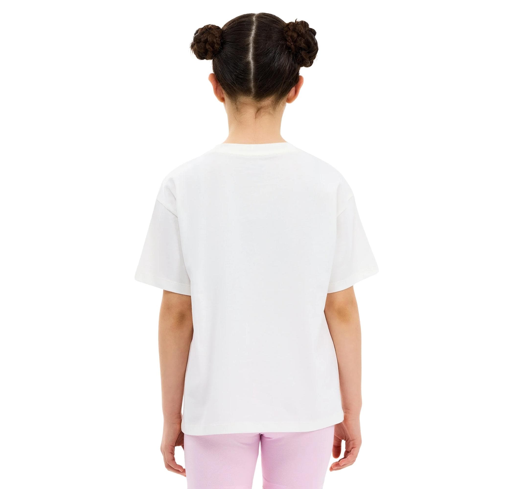 Skechers Skechers G Graphic Tee Oversize Çocuk T-Shirt Beyaz - 3