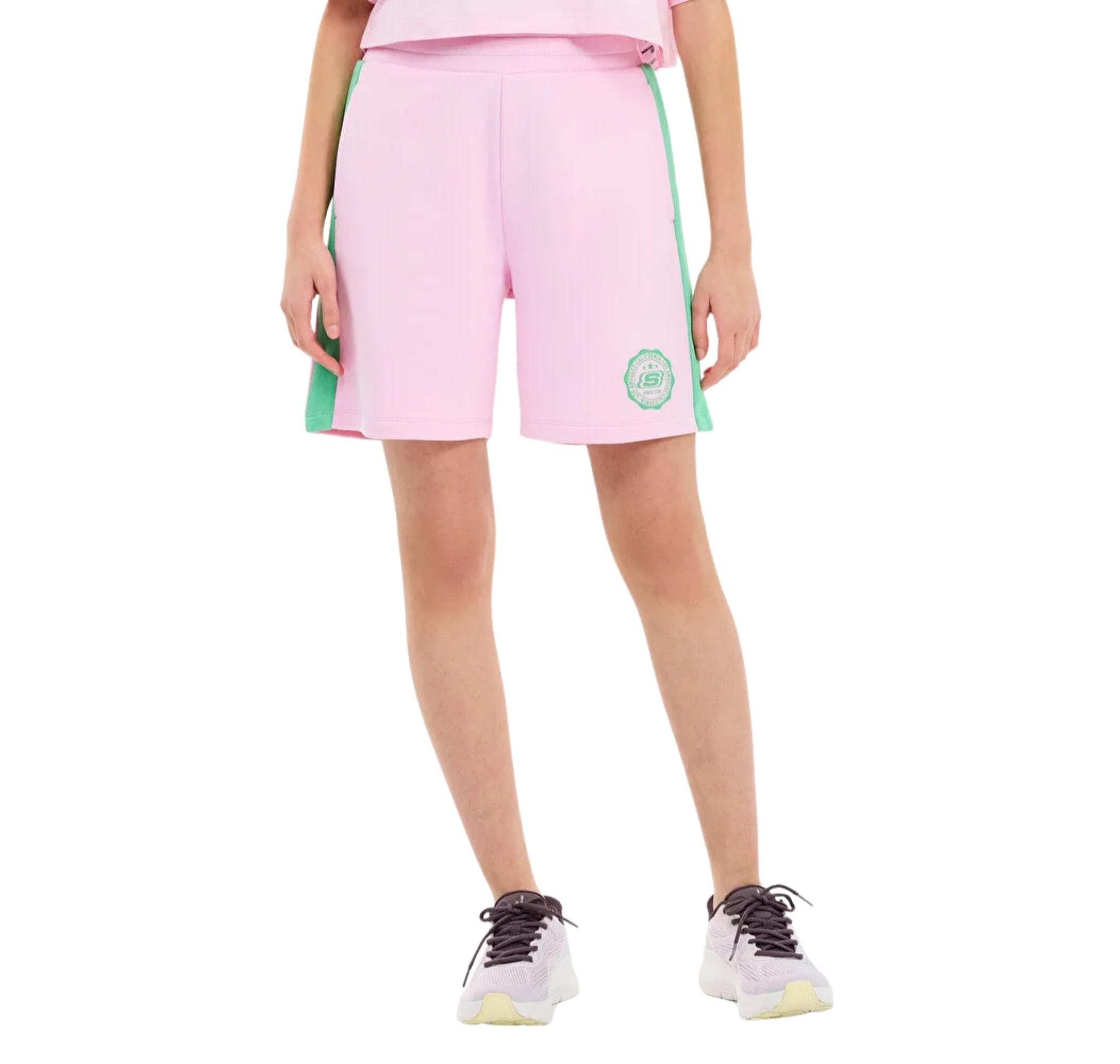 Skechers Skechers G Lw Fleece Sweat Short Çocuk Şort Ve Kapri Pembe