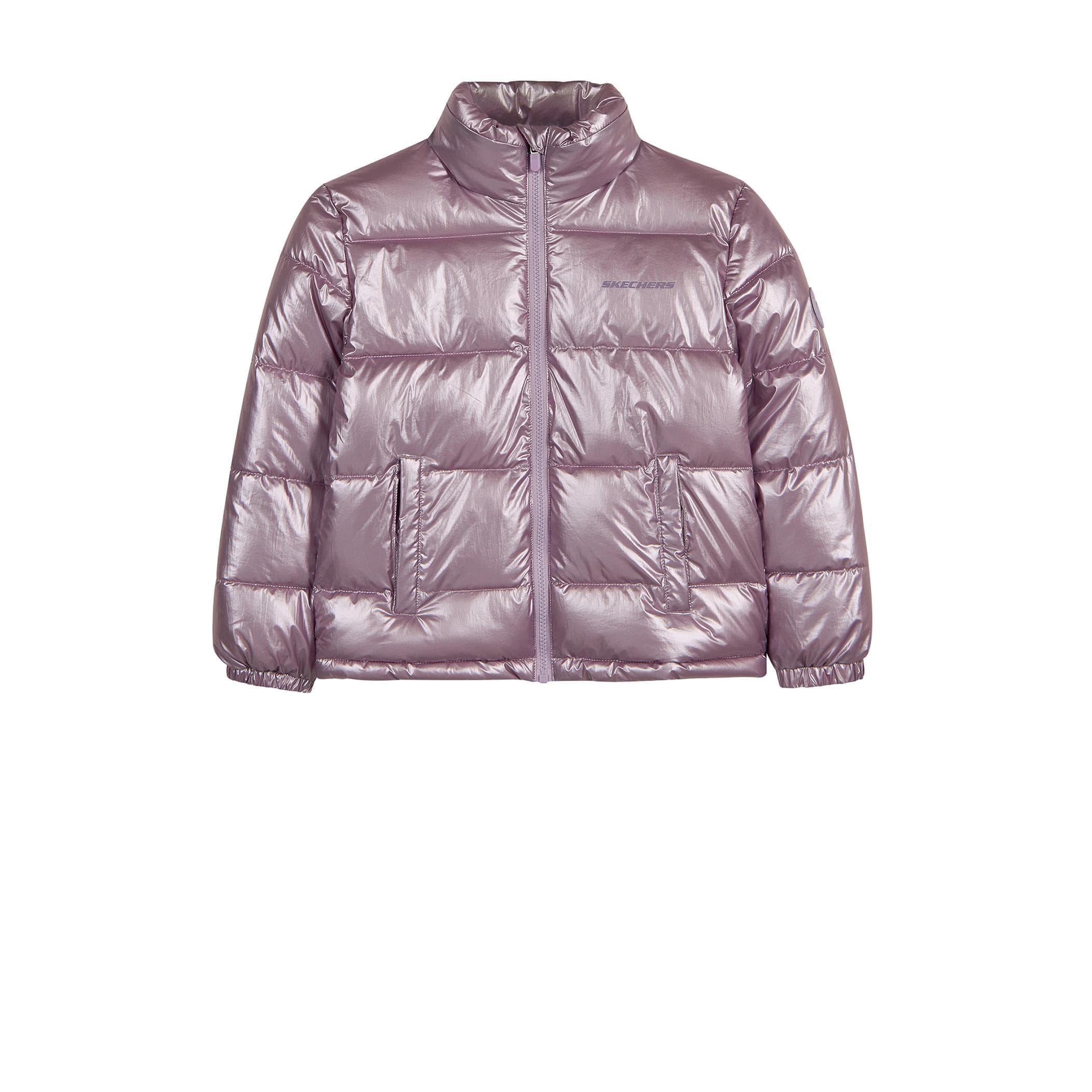 Skechers Skechers G Puffer Shiny Jacket Çocuk Mont Pembe