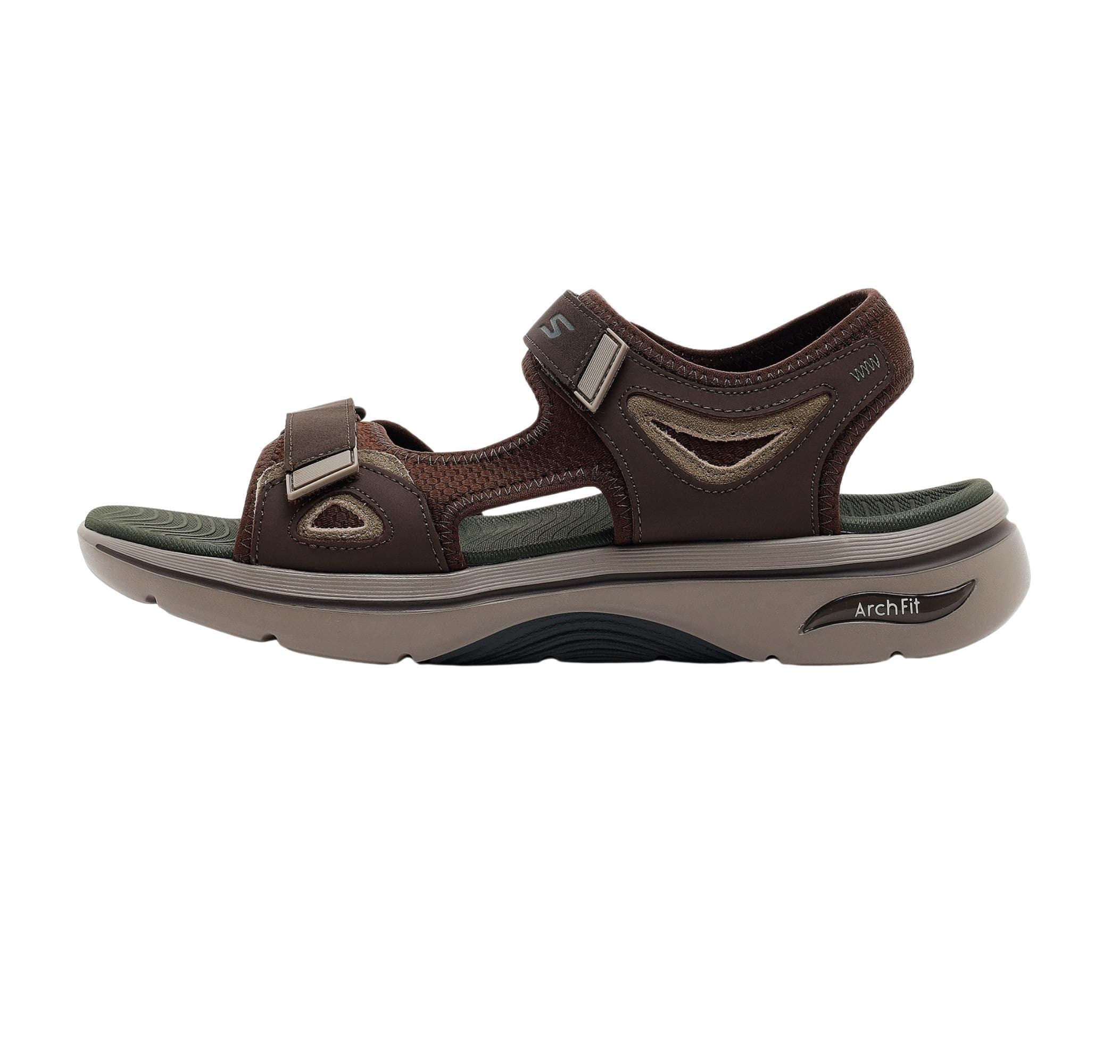 Skechers Skechers Go Walk Arch Fıt 2.0 Sandal Erkek Sandalet Kahve