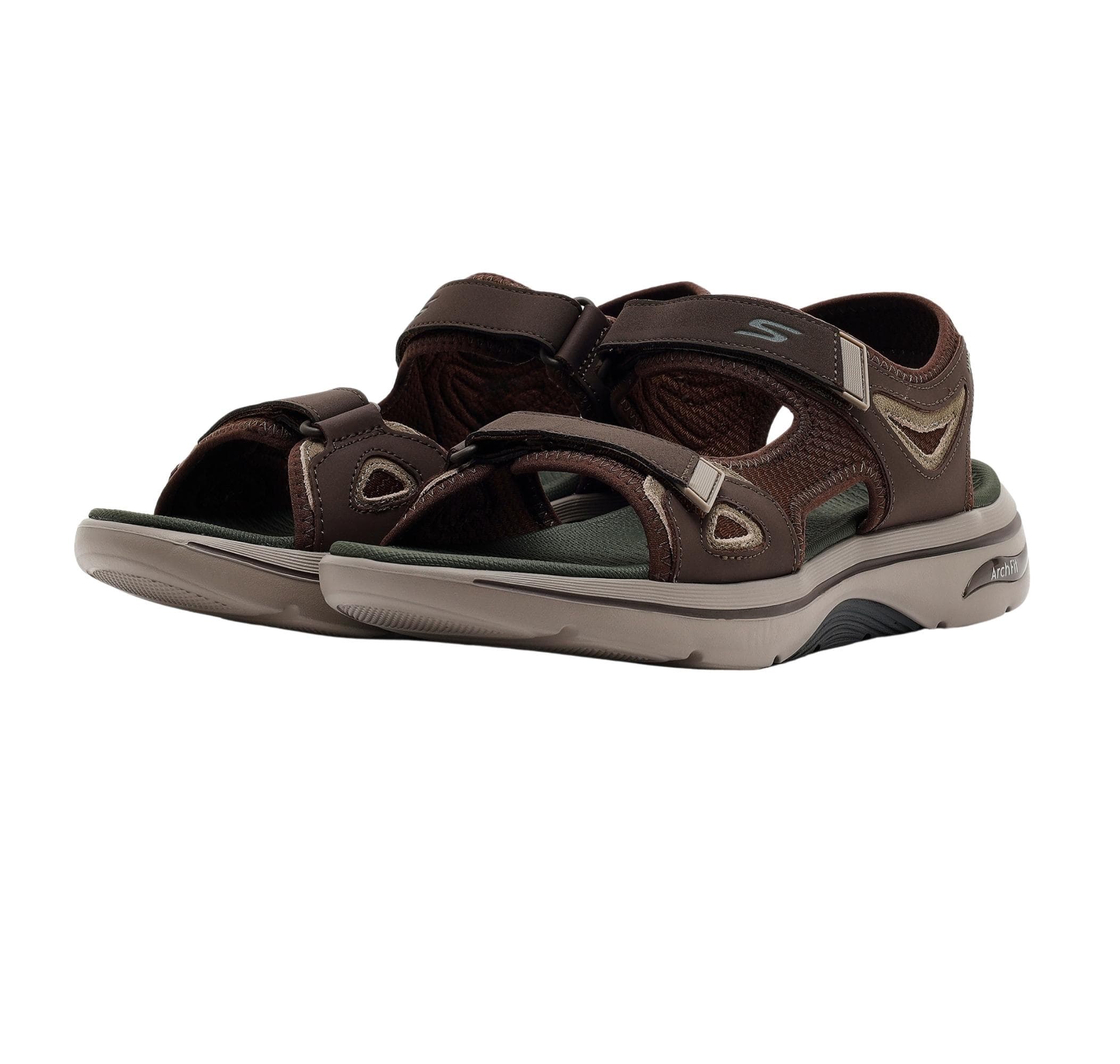 Skechers Skechers Go Walk Arch Fıt 2.0 Sandal Erkek Sandalet Kahve - 2