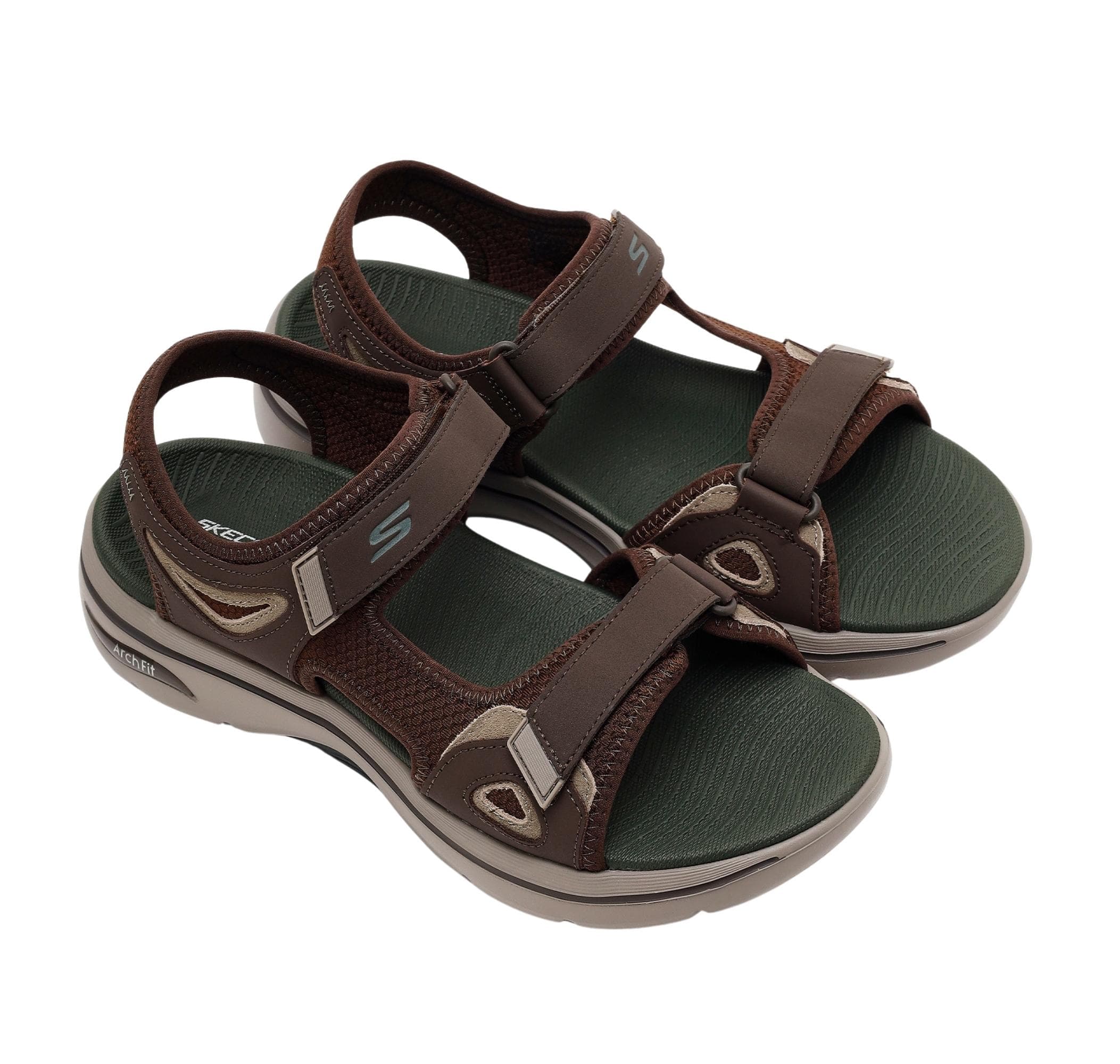 Skechers Skechers Go Walk Arch Fıt 2.0 Sandal Erkek Sandalet Kahve - 3