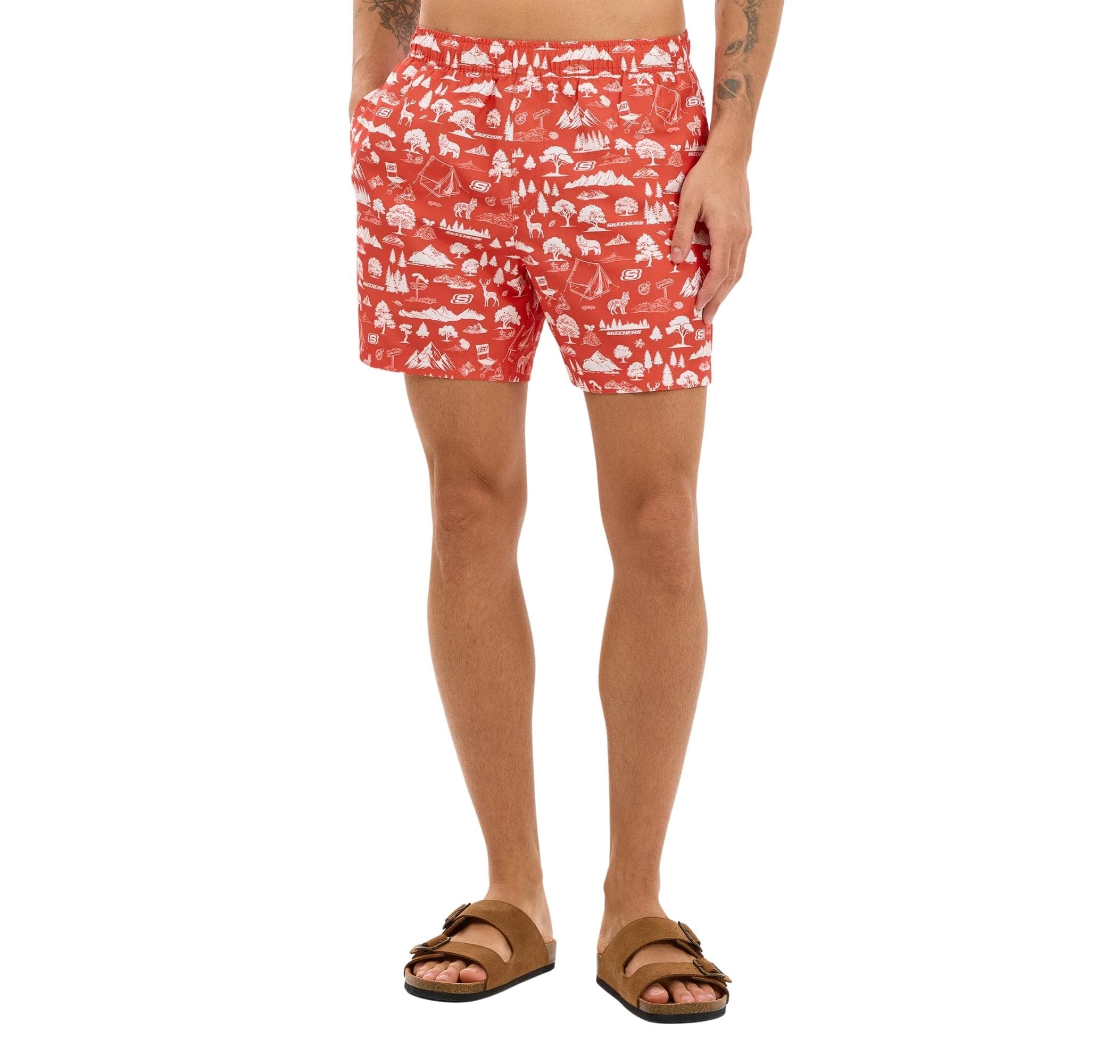 Skechers Skechers M 7 Inch Swimshort Erkek Mayo Turuncu - 2