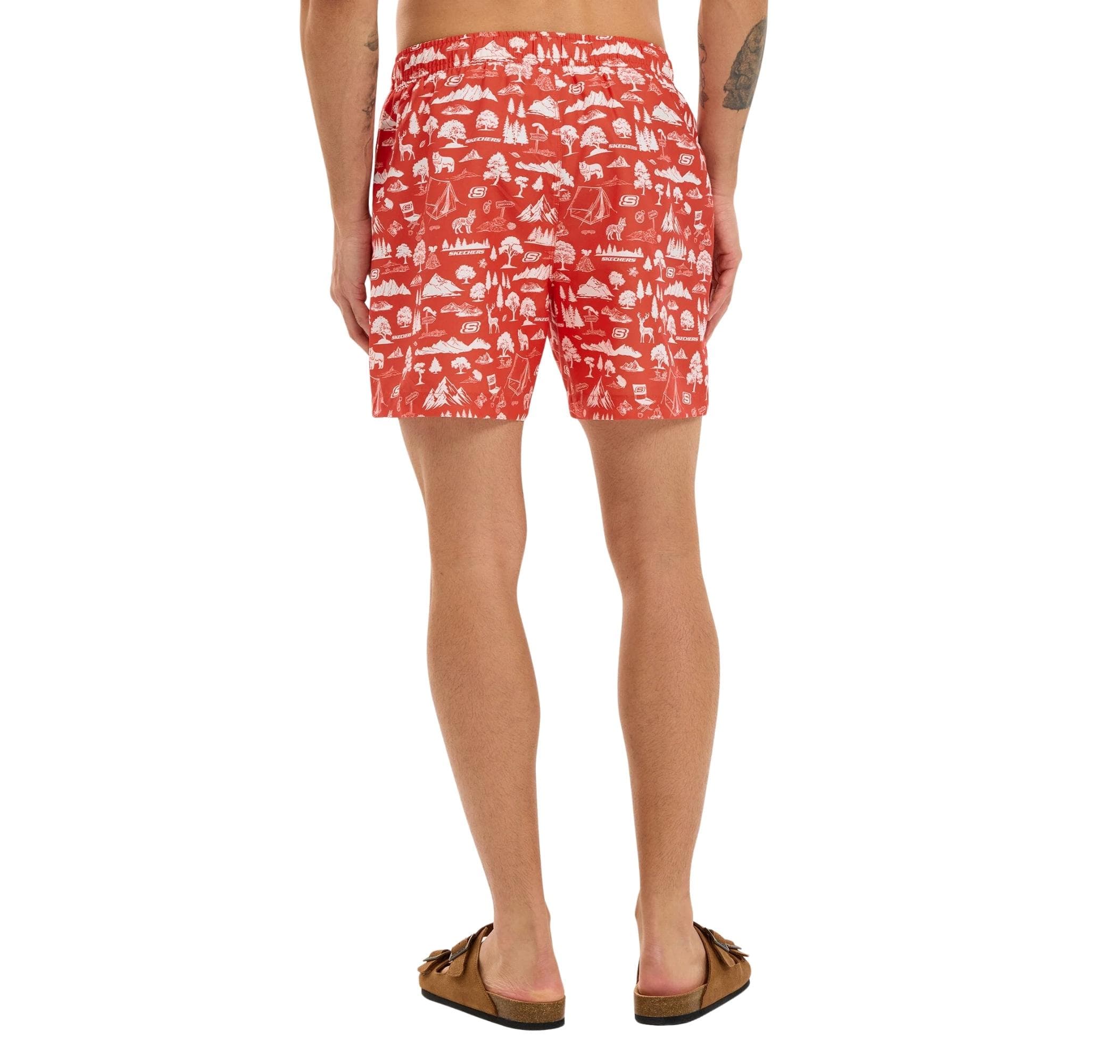 Skechers Skechers M 7 Inch Swimshort Erkek Mayo Turuncu - 4