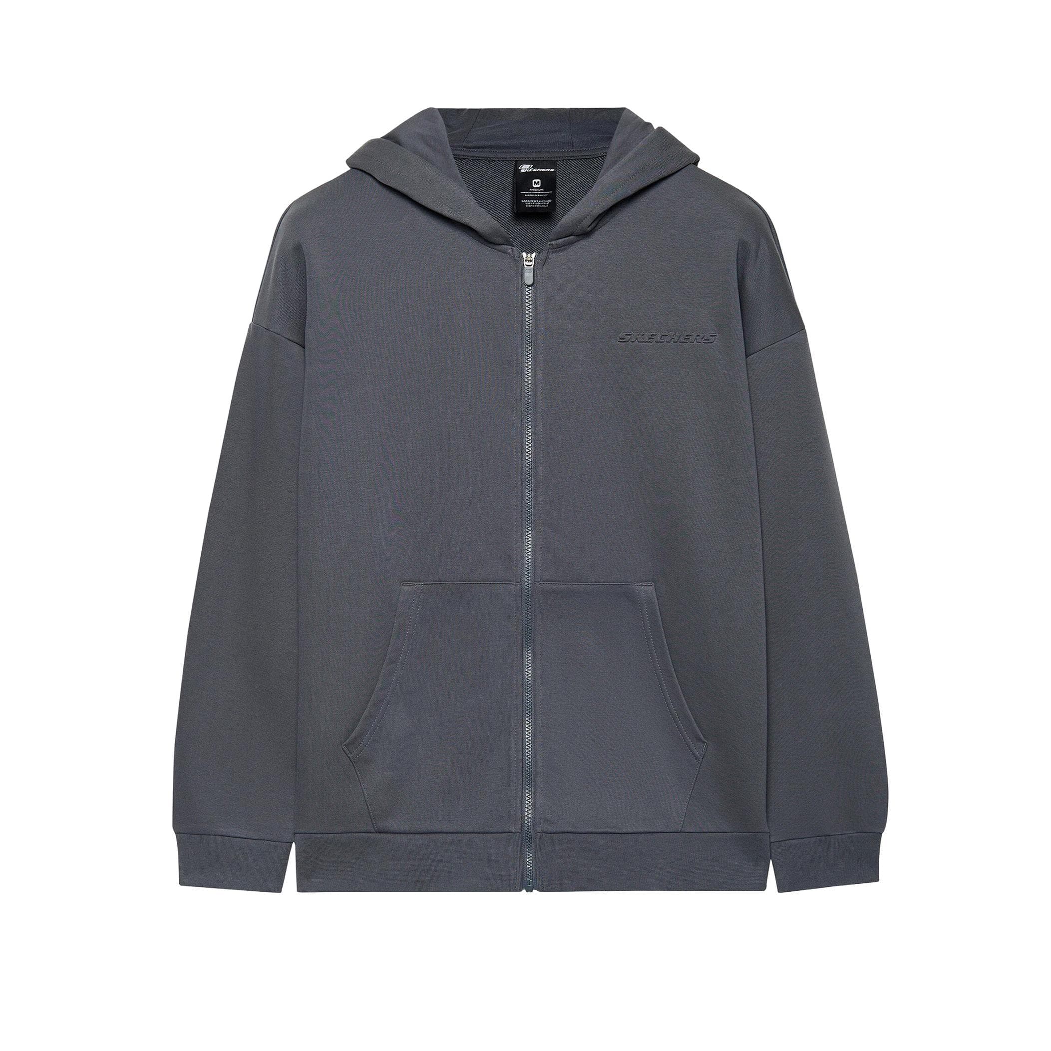 Skechers Skechers M Essential Full Zip Hoodie Erkek Ceket Gri