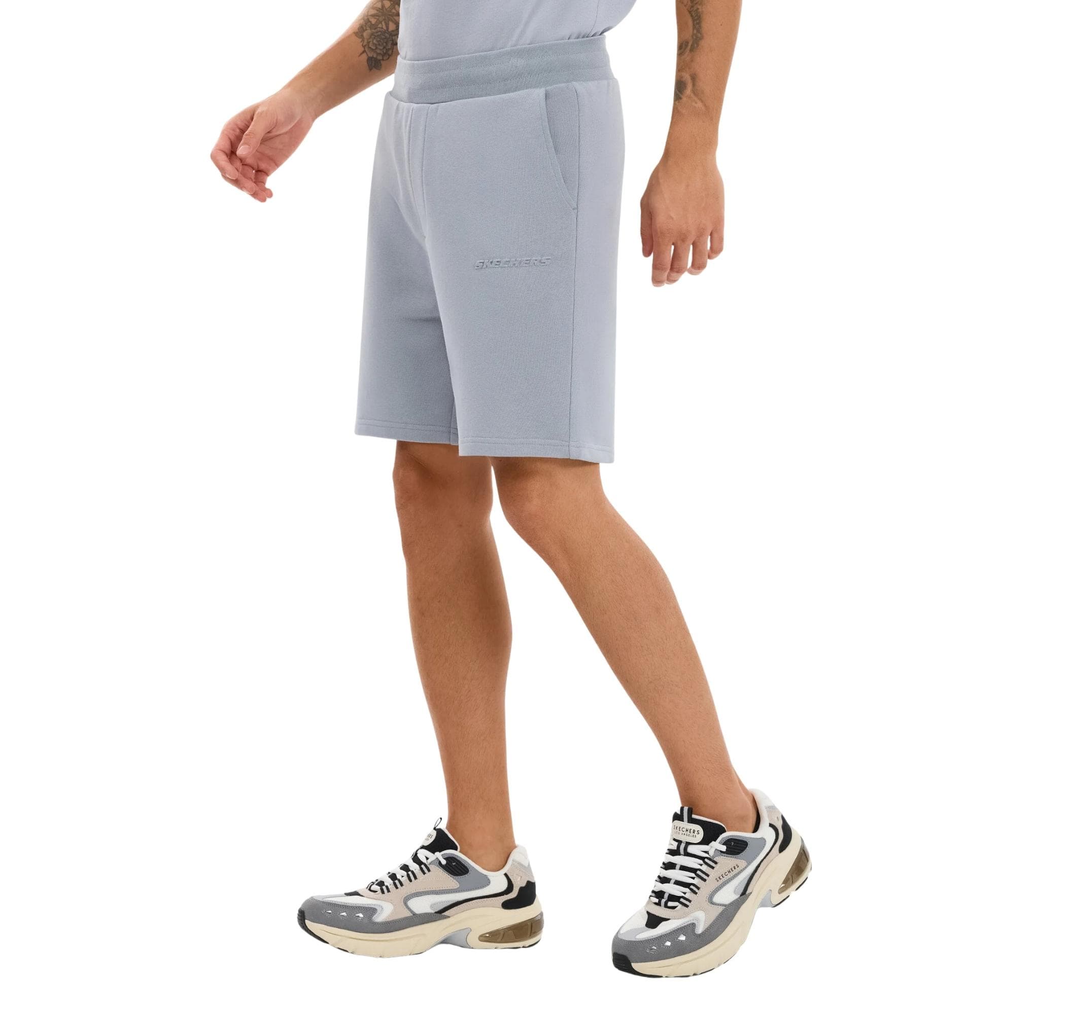 Skechers Skechers M Essential Sweat Short Erkek Şort Ve Kapri Gri - 2