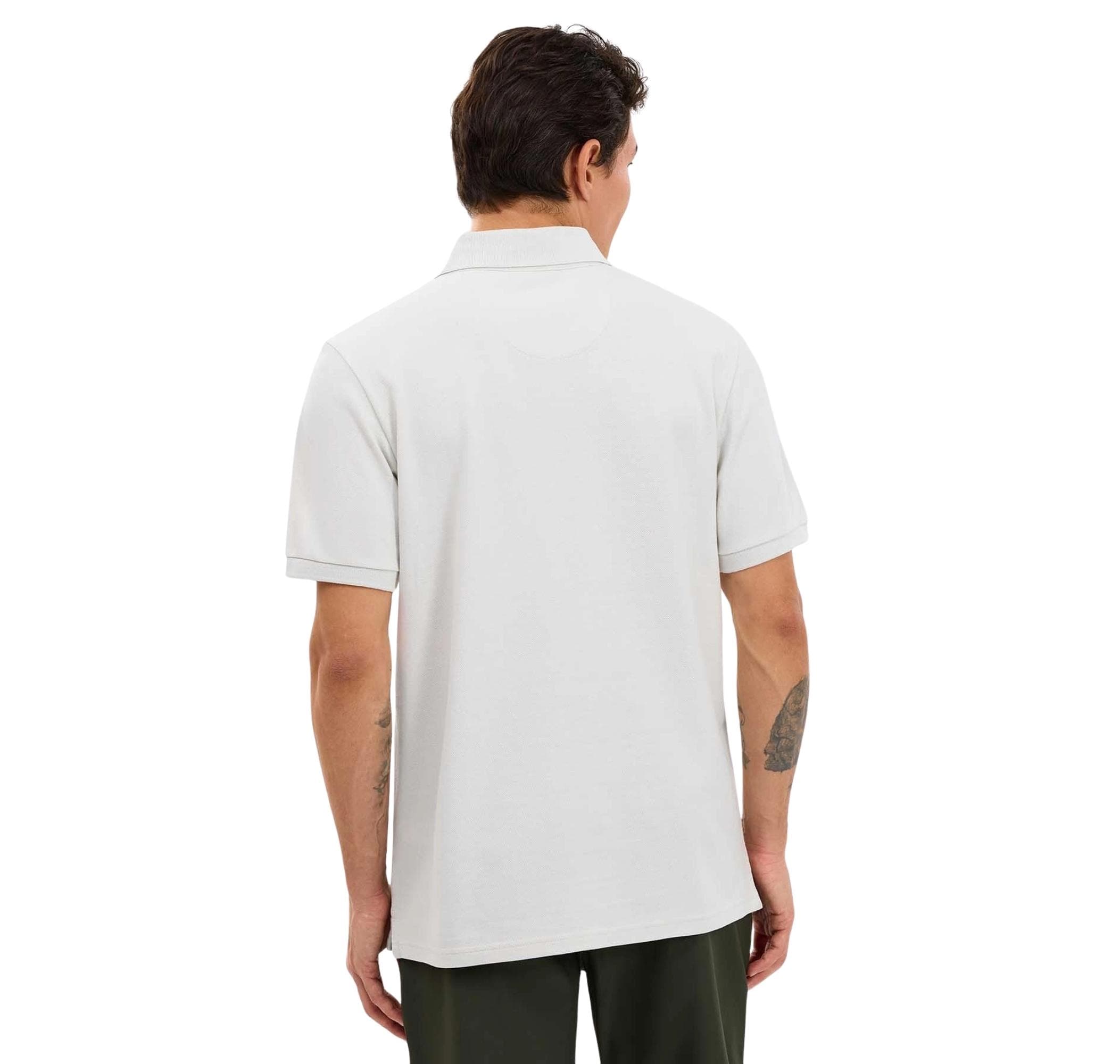 Skechers Skechers M Logo Printed Polo Erkek T-Shirt Beyaz - 3
